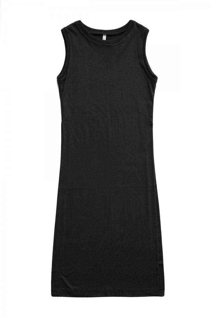 humoresque - LONG SLIT DRESS - DARK GRAY