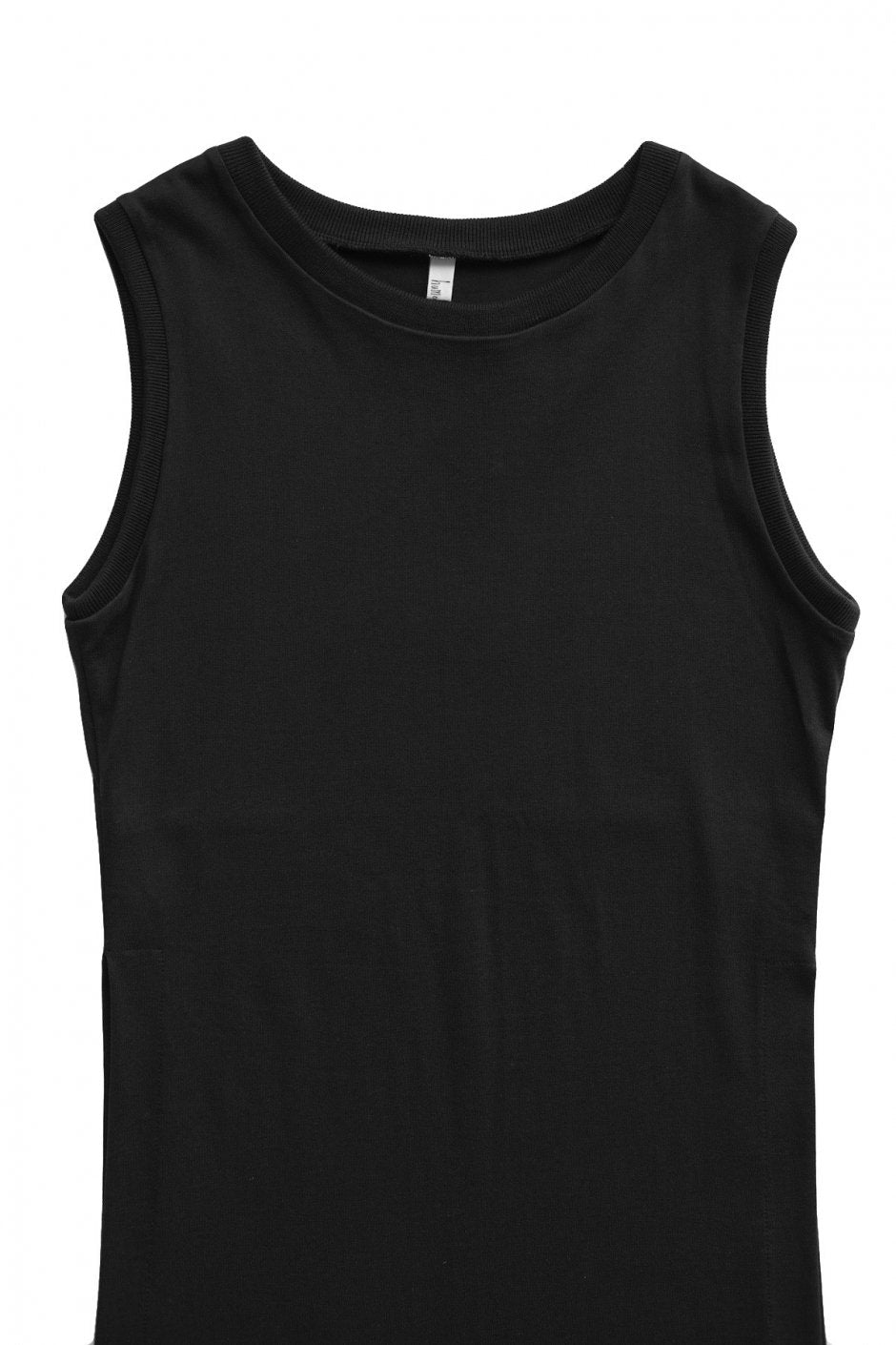 humoresque - LONG SLIT DRESS - DARK GRAY