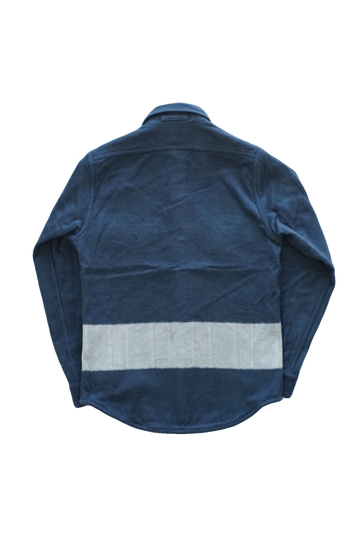 Nigel Cabourn - BLANKET REVERSIBLE FLANNEL SHIRT - BLUE