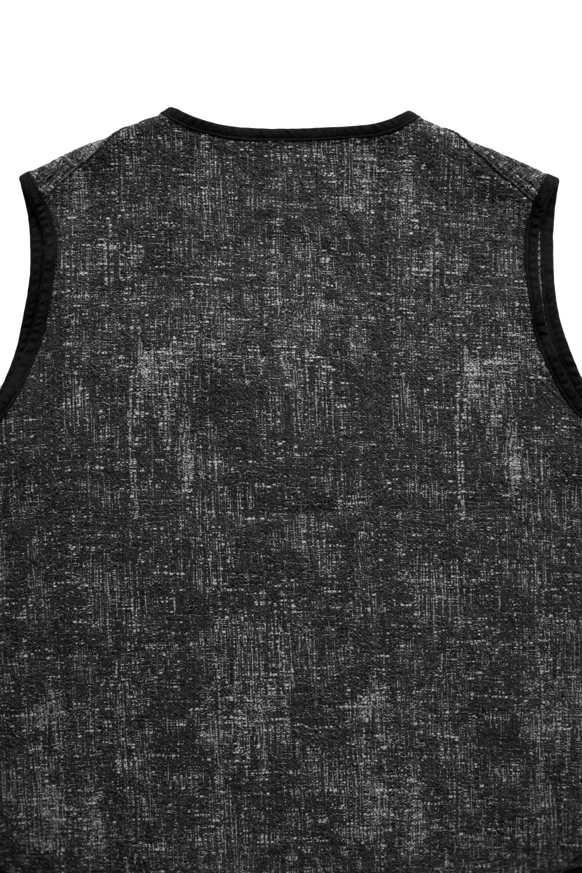 Porter Classic - PEELED CLOTH PULLOVER VEST - BLACK