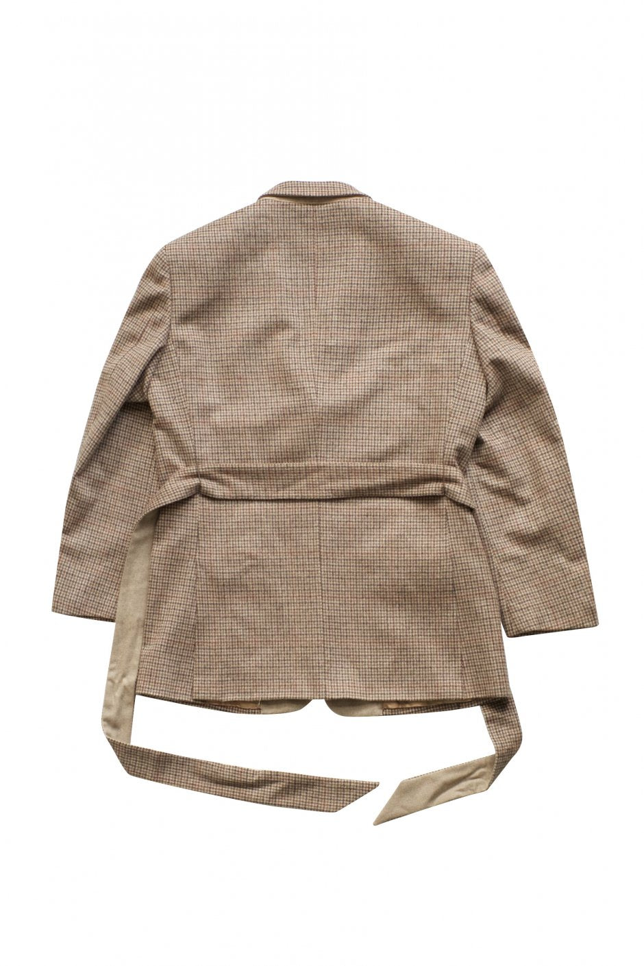 WRYHT - BELTED COUNTRY JACKET - COGNAC PLAID