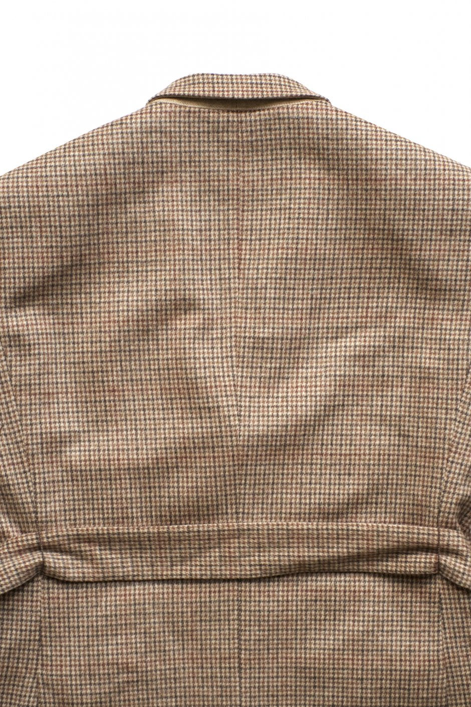 WRYHT - BELTED COUNTRY JACKET - COGNAC PLAID