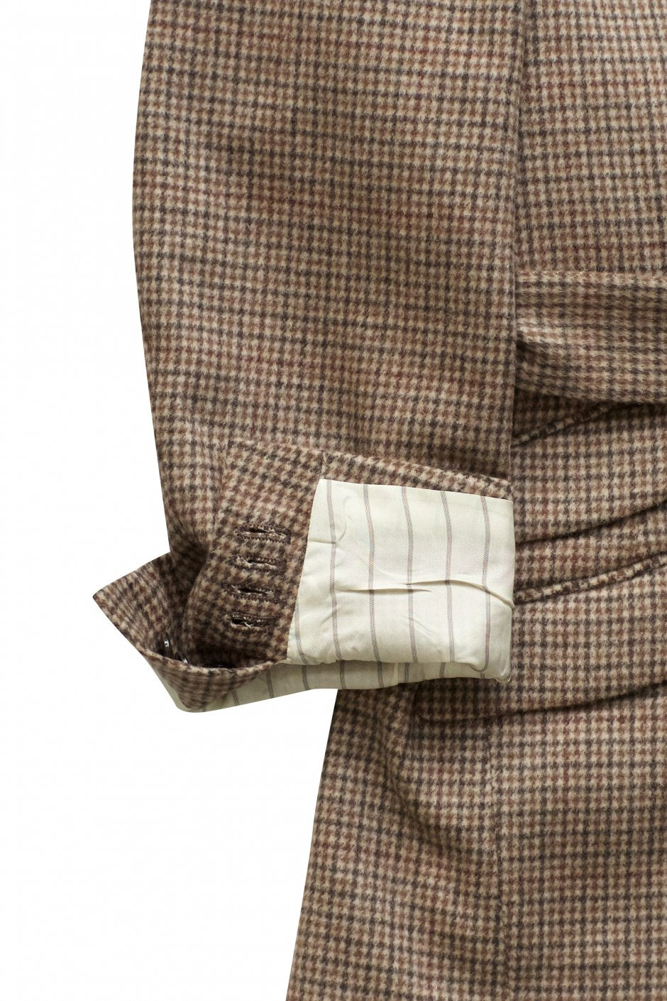 WRYHT - BELTED COUNTRY JACKET - COGNAC PLAID