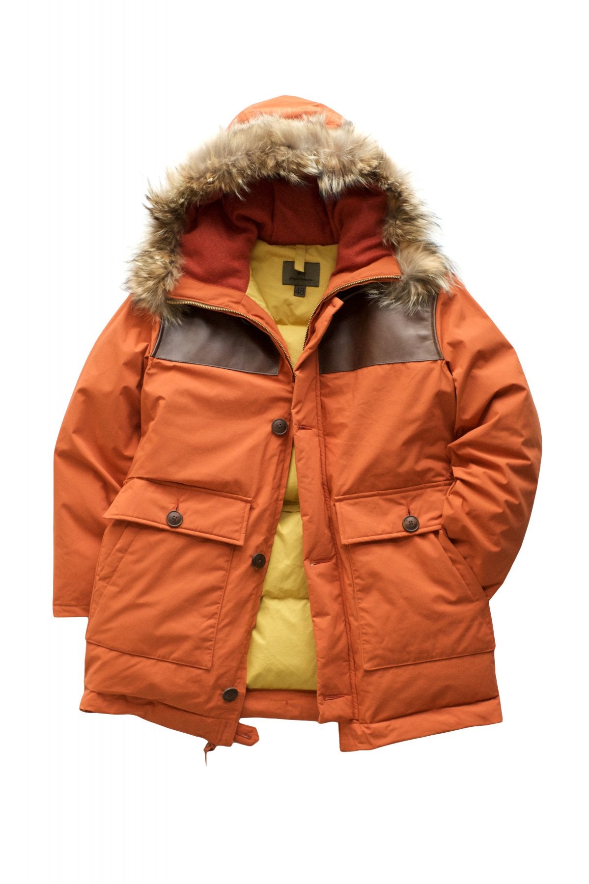 Nigel Cabourn - LONG DONKEY JACKET - DARK ORANGE