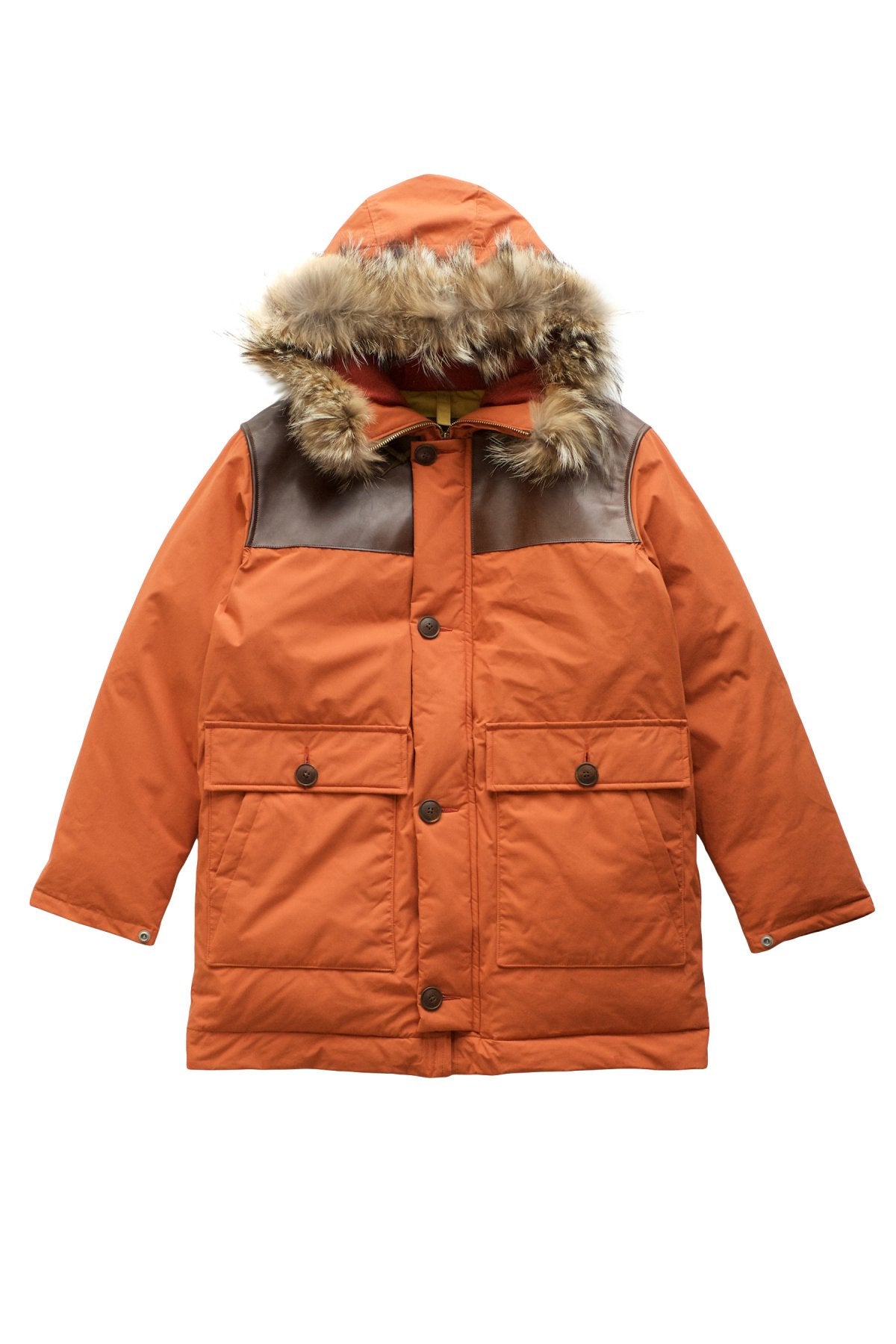 Nigel Cabourn - LONG DONKEY JACKET - DARK ORANGE
