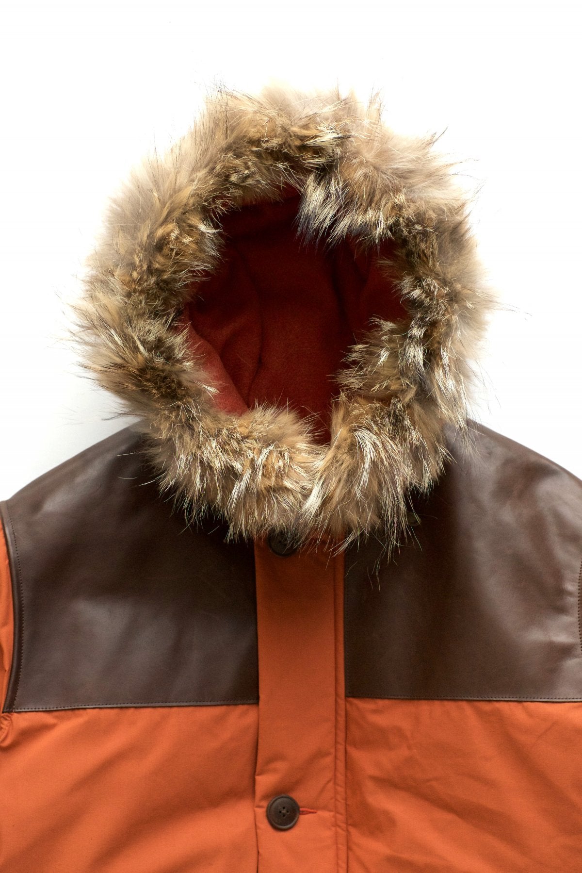 Nigel Cabourn - LONG DONKEY JACKET - DARK ORANGE
