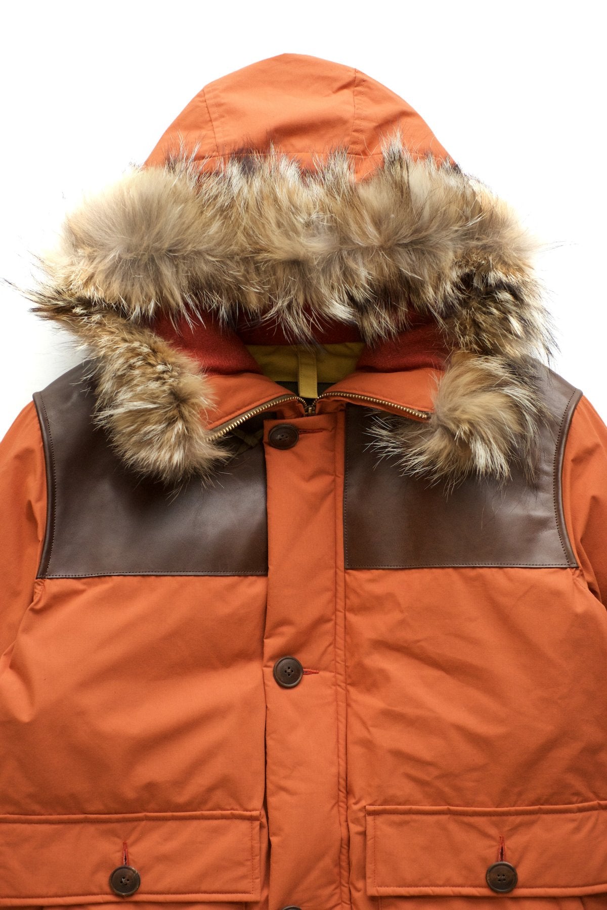 Nigel Cabourn - LONG DONKEY JACKET - DARK ORANGE
