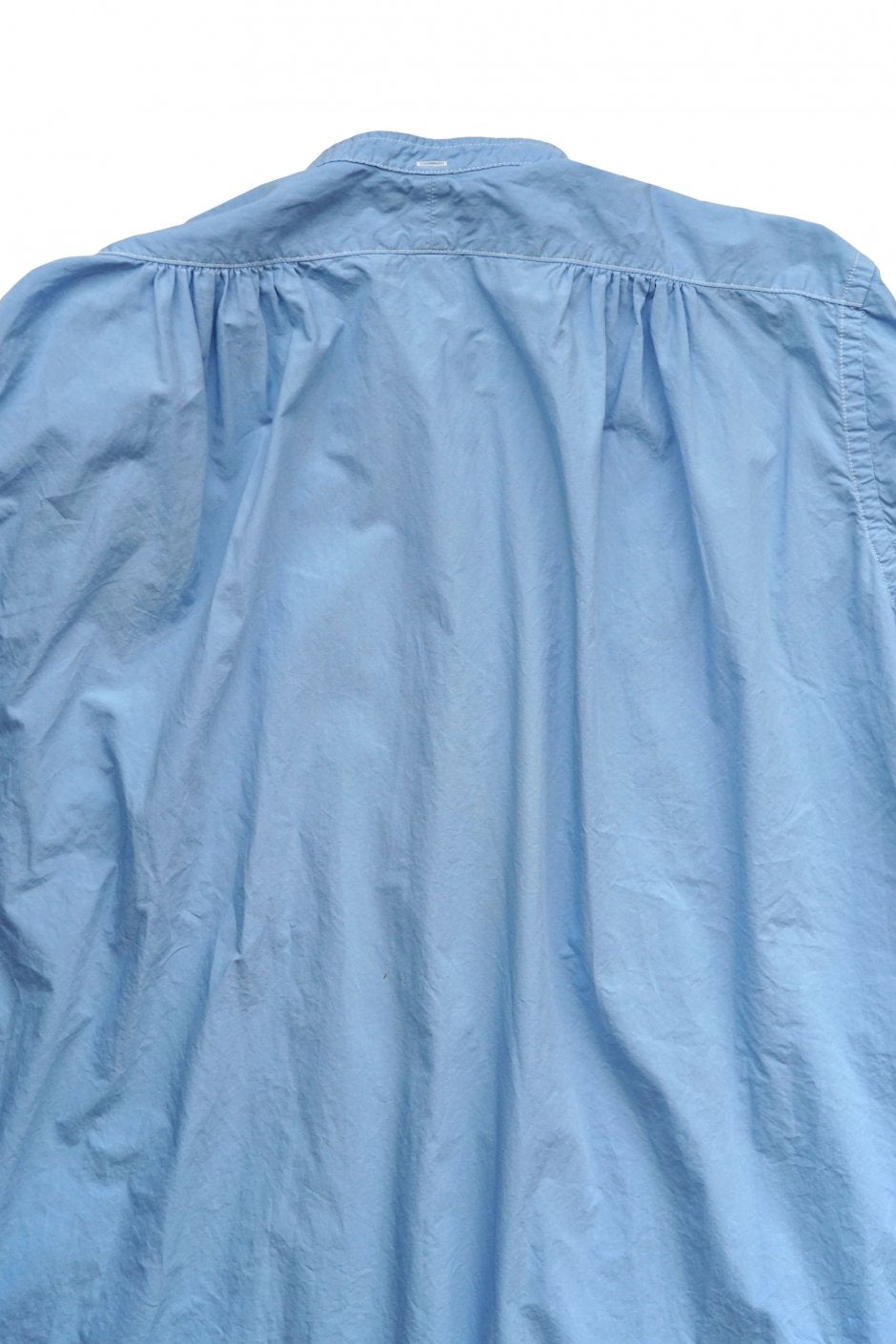 Nigel Cabourn woman - DRESS SHIRT ONE-PIECE GARMENT DYED - BLUE