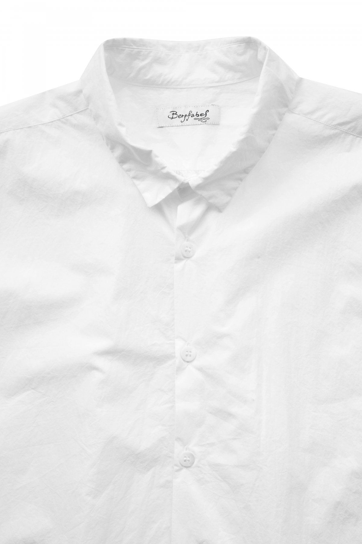 Bergfabel - LARGE SHORT TYROL SHIRT - SMALL COLLAR - WHITE