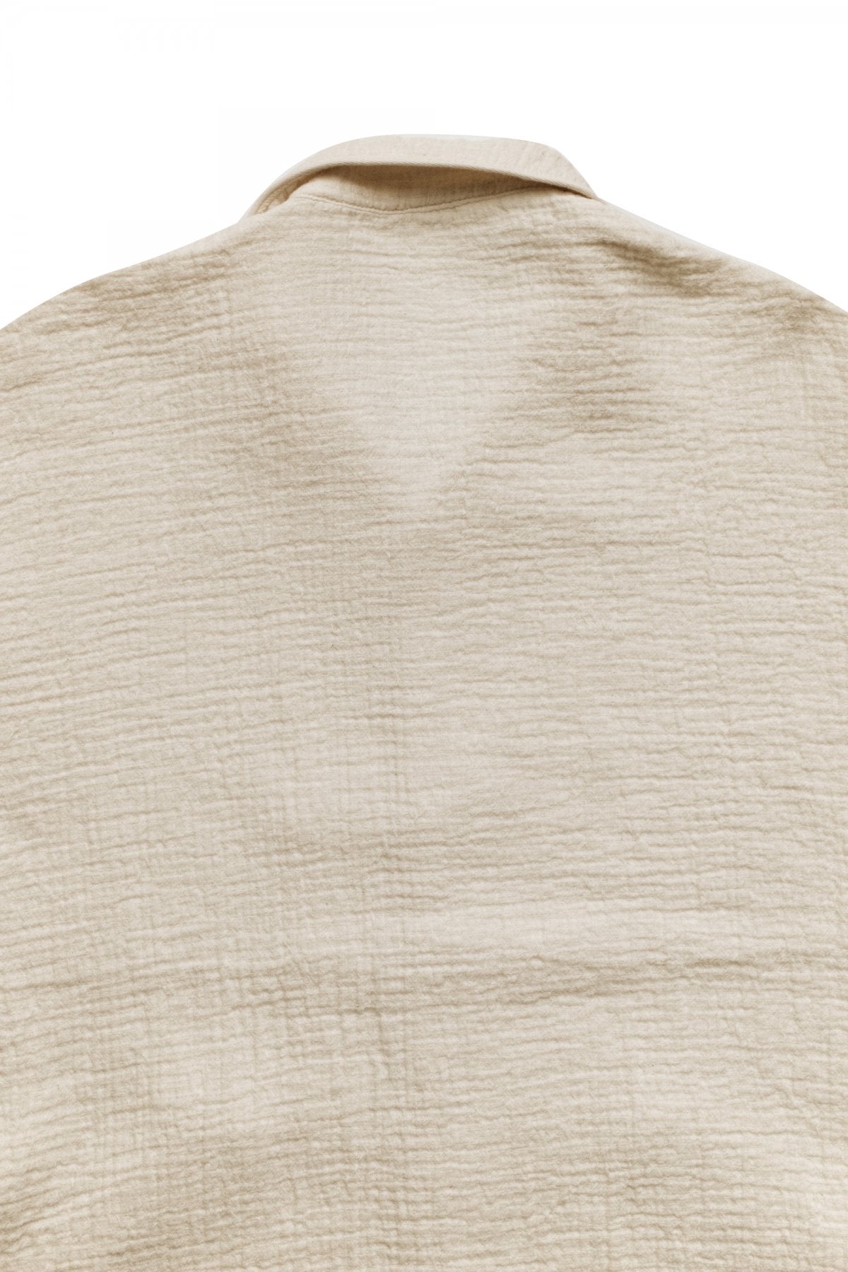 Porter Classic - SASHIKO LINEN PREMIUM PAJAMA CARDIGAN - WHITE