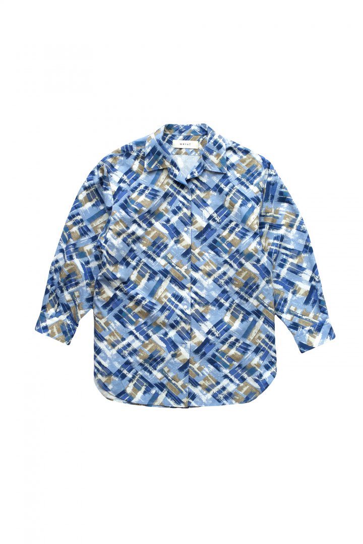 WRYHT - ONE-PIECE COLLAR BLOUSE - AZUR