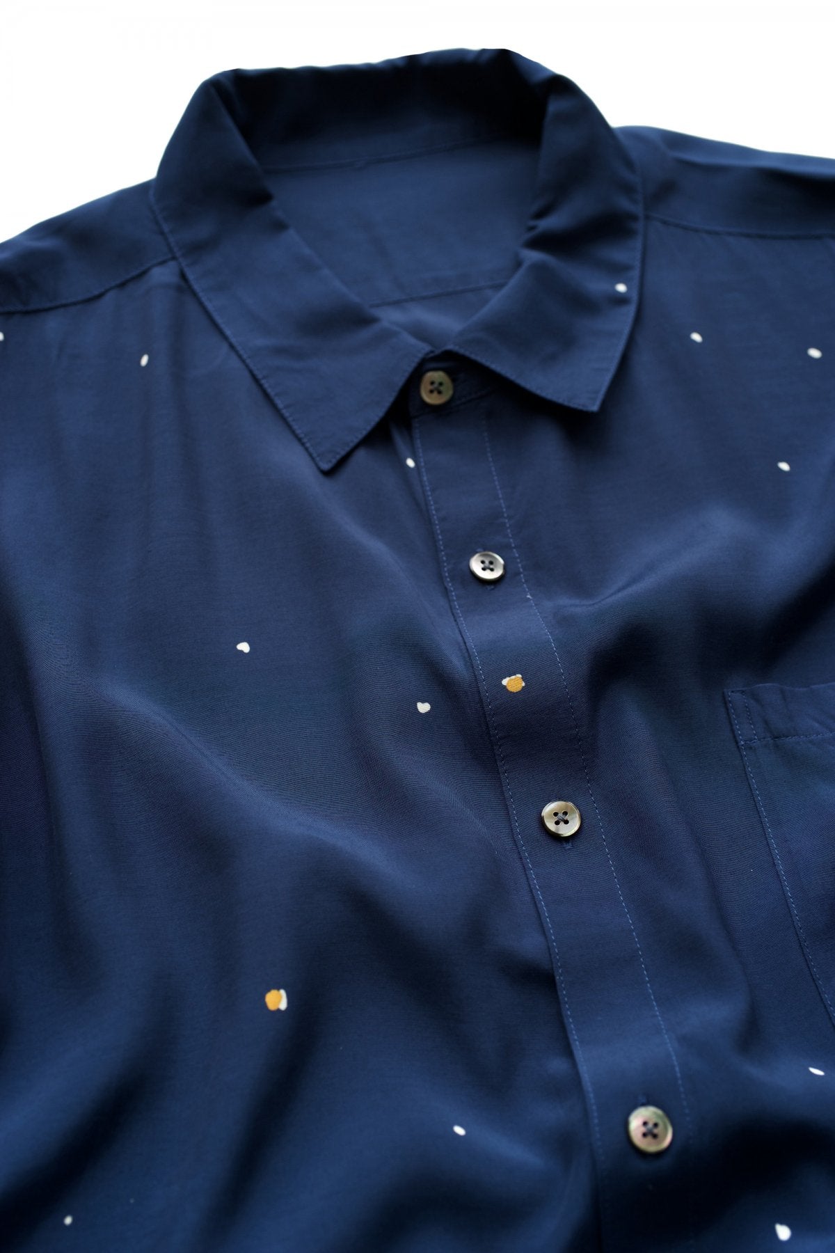 Porter Classic - HONOLULU MOON NIGHT ALOHA SHIRT - NAVY