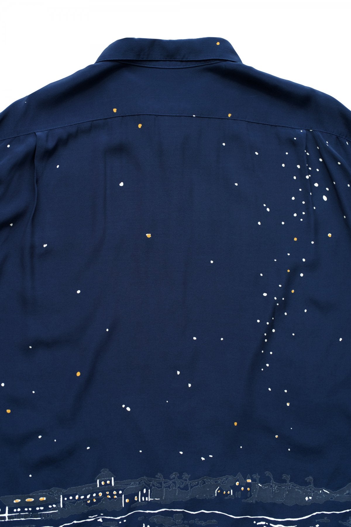 Porter Classic - HONOLULU MOON NIGHT ALOHA SHIRT - NAVY