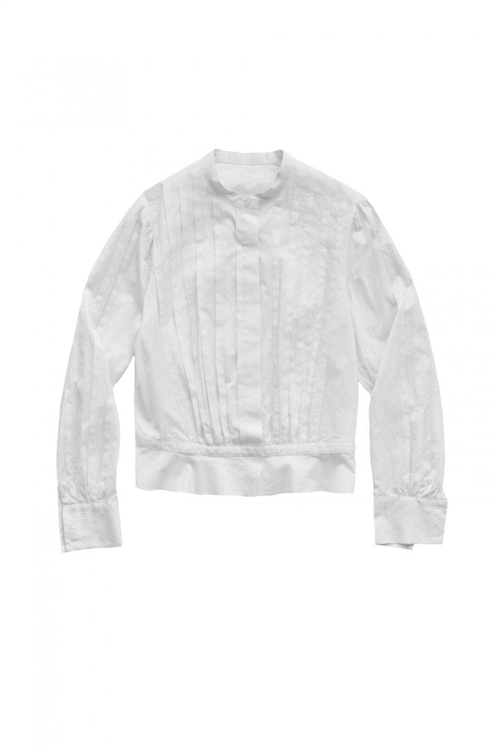 humoresque - TUCK BLOUSE - ICE GRAY