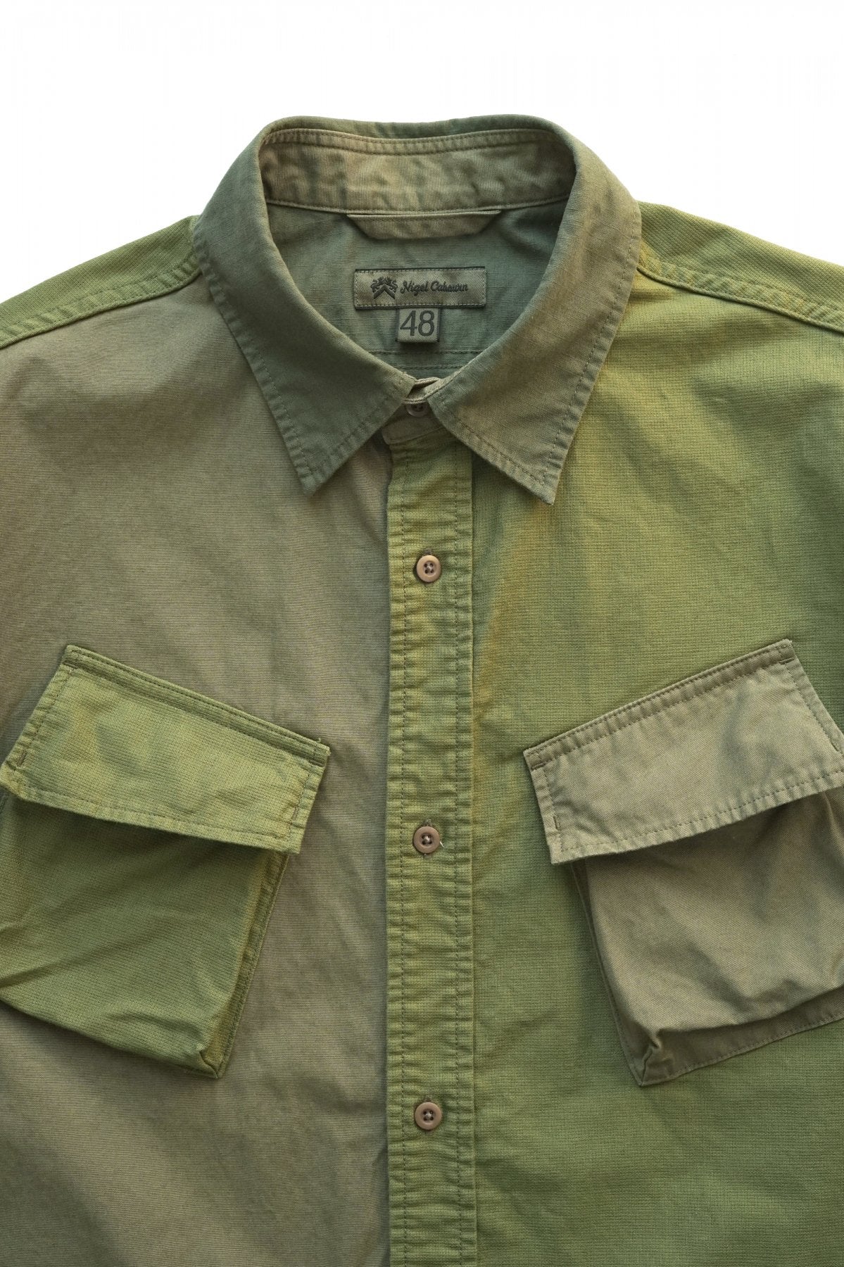 Nigel Cabourn - DESERT ARMY SHIRT S/S - OLIVE