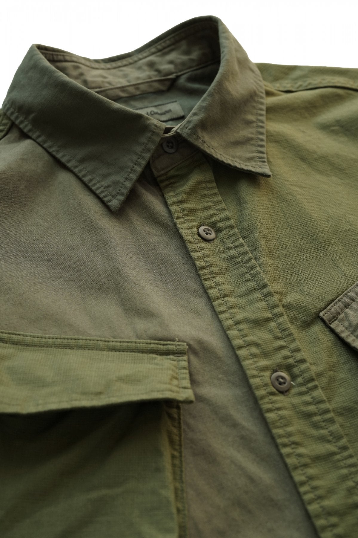 Nigel Cabourn - DESERT ARMY SHIRT S/S - OLIVE