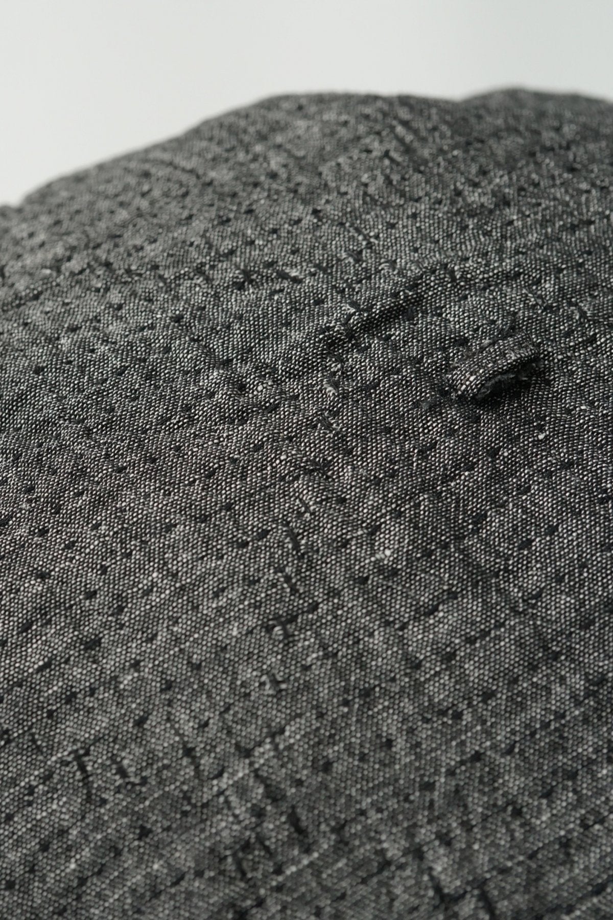 Porter Classic - SASHIKO LINEN PREMIUM SOFT JAZZ BERET - BLACK