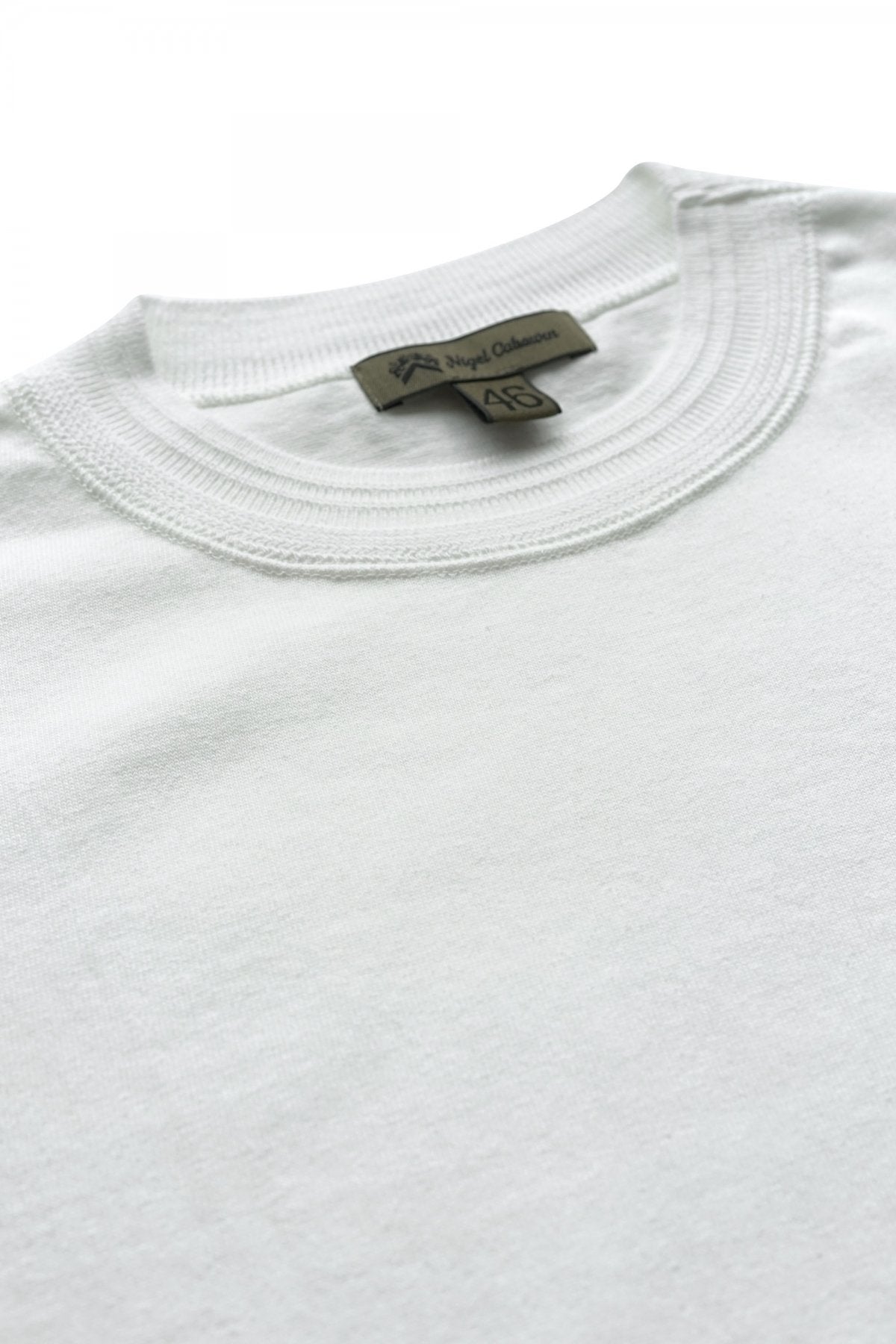 Nigel Cabourn - 40s WORK CREW NECK S/S - OFF WHITE