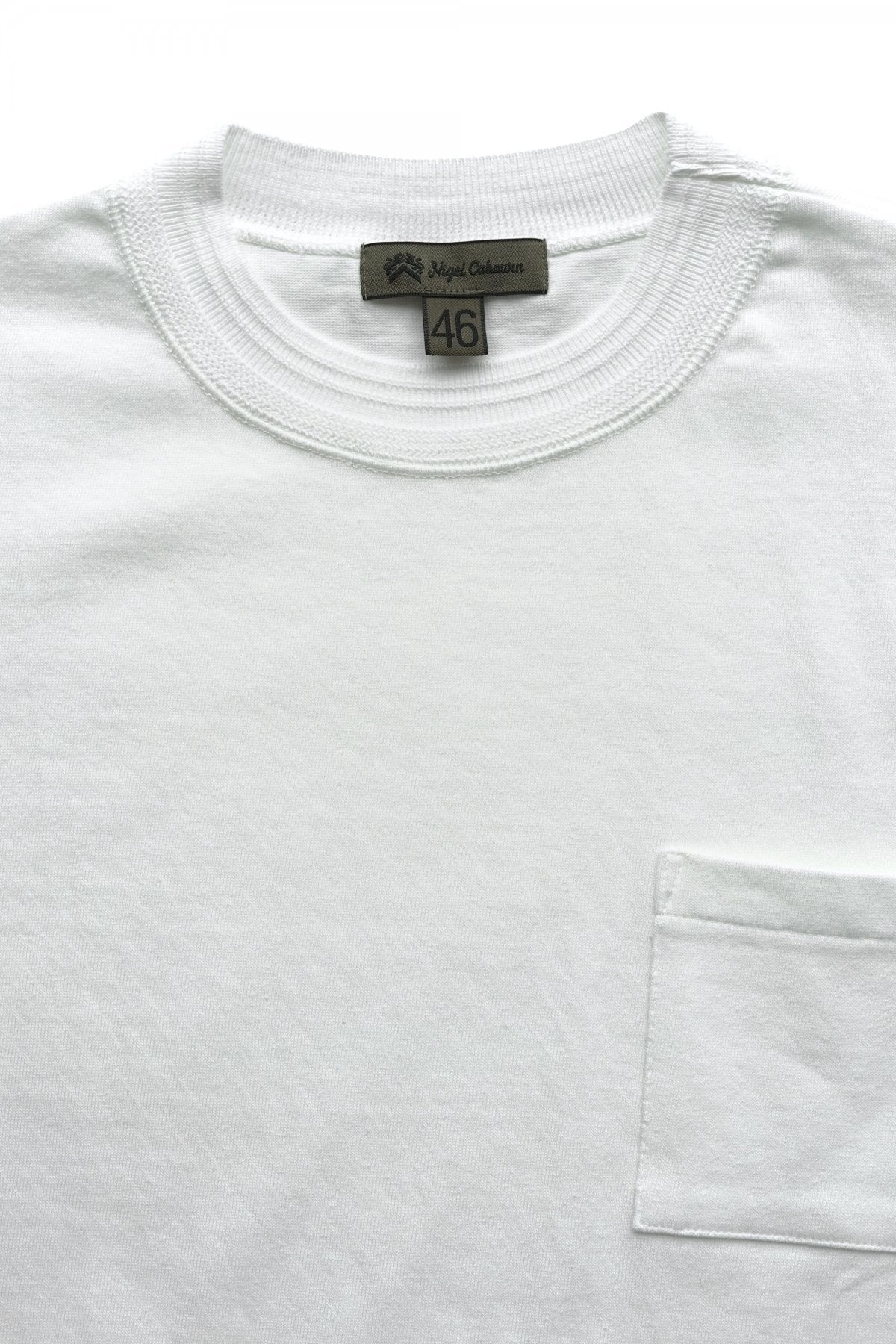 Nigel Cabourn - 40s WORK CREW NECK S/S - OFF WHITE