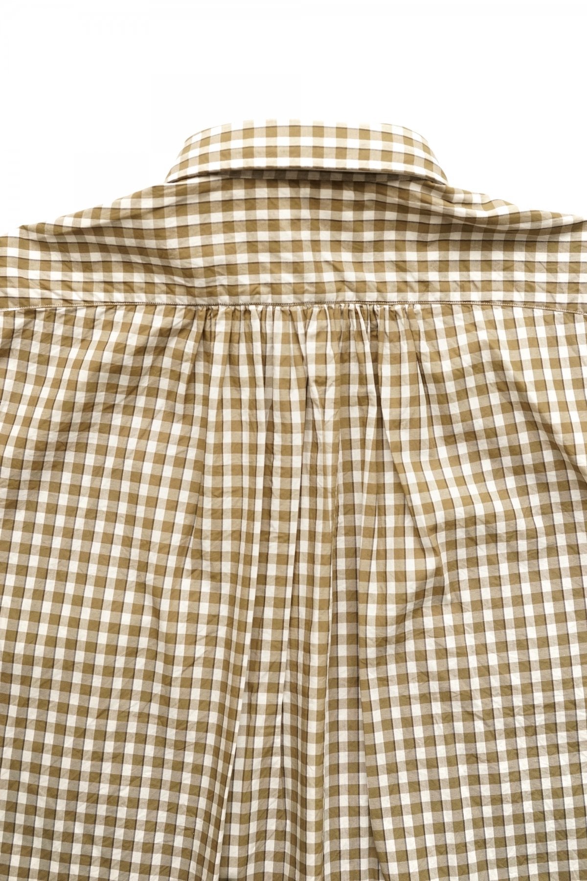 Porter Classic - ROLL UP TRICOLOR GINGHAM CHECK SHIRT - GOLD