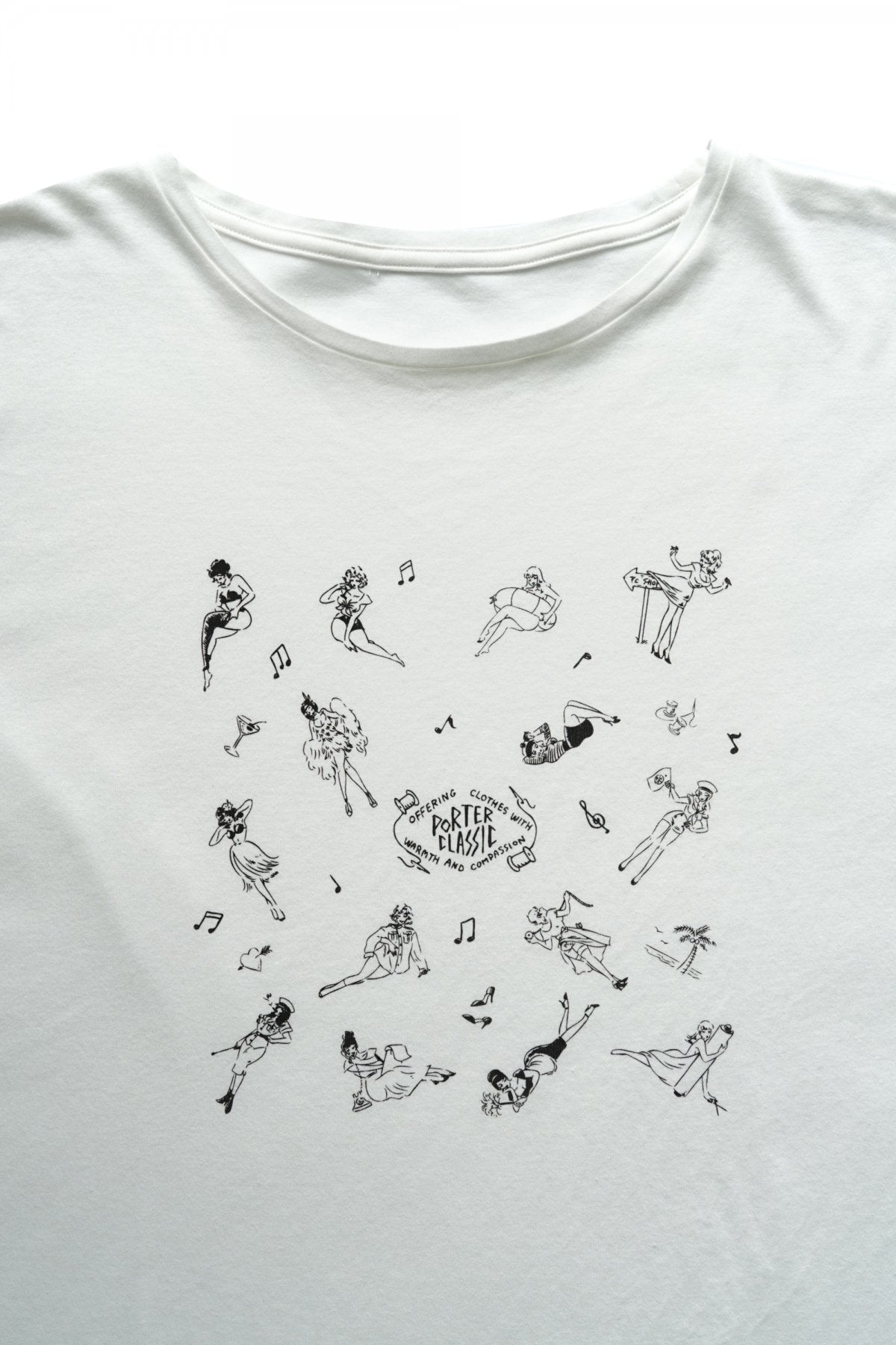 Porter Classic - T-SHIRT / PIN UP GIRLS - WHITE