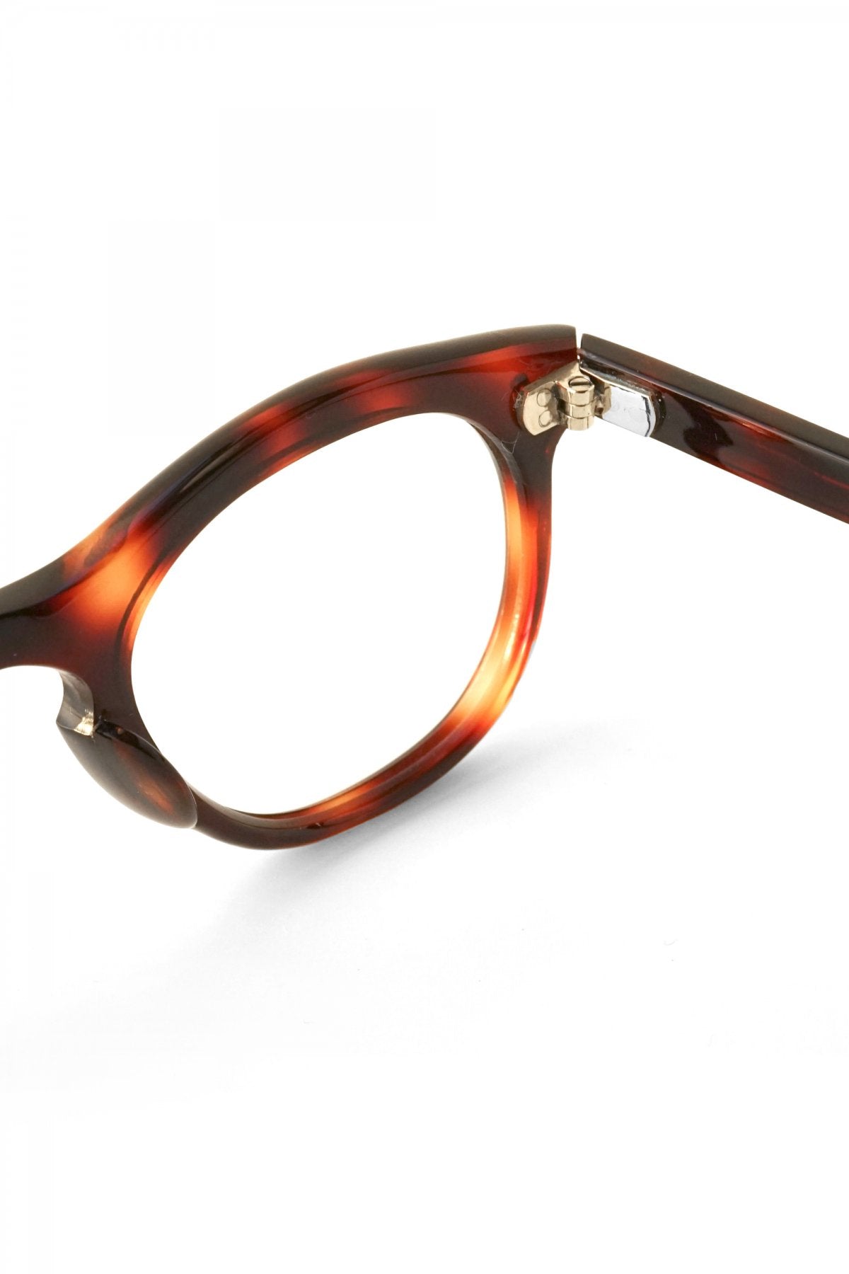 1950s FRANCE VINTAGE EYEGLASS - DEMI AMBER - OPT-503