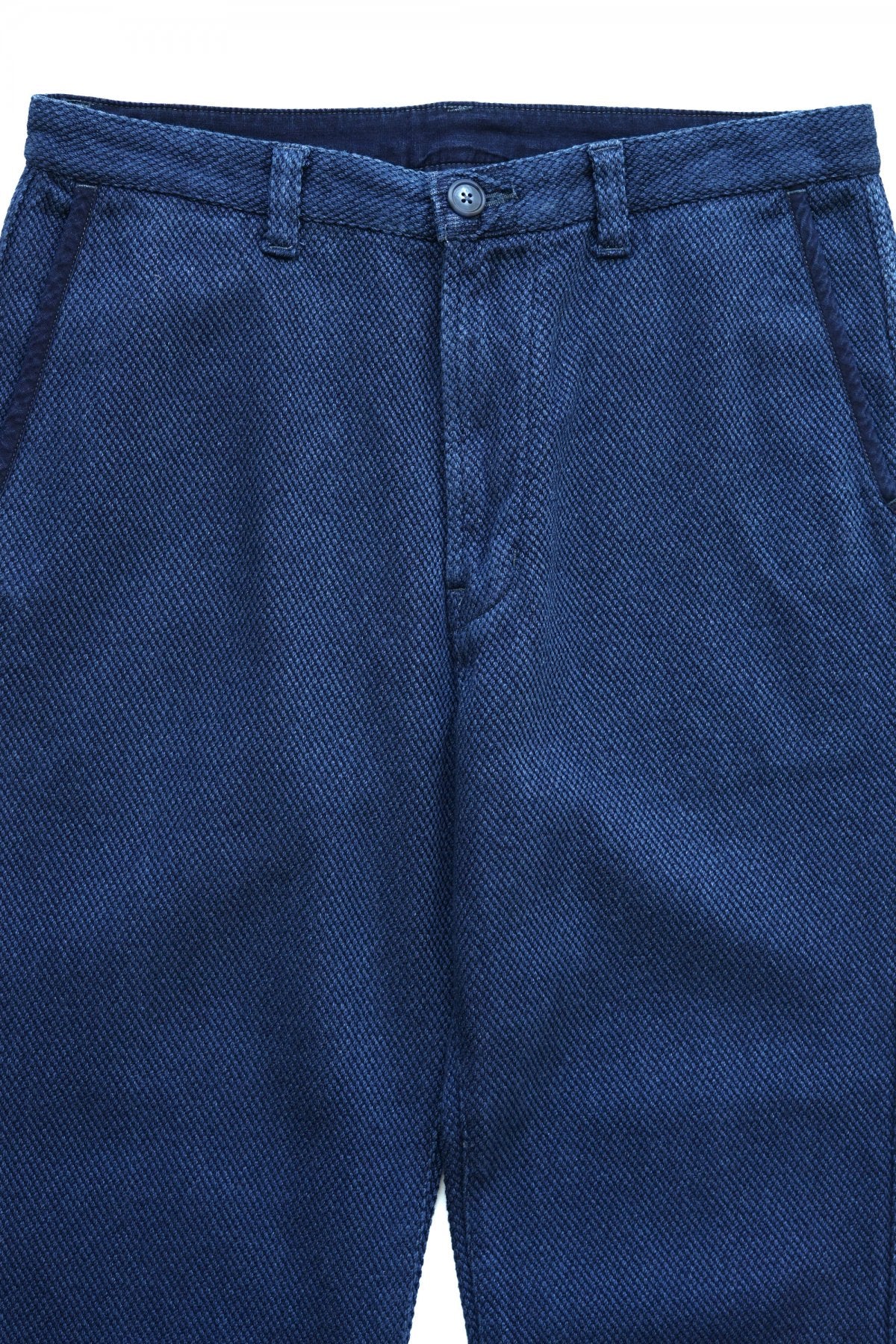 Porter Classic - PC KENDO CROPPED SLIM PANTS - BLUE