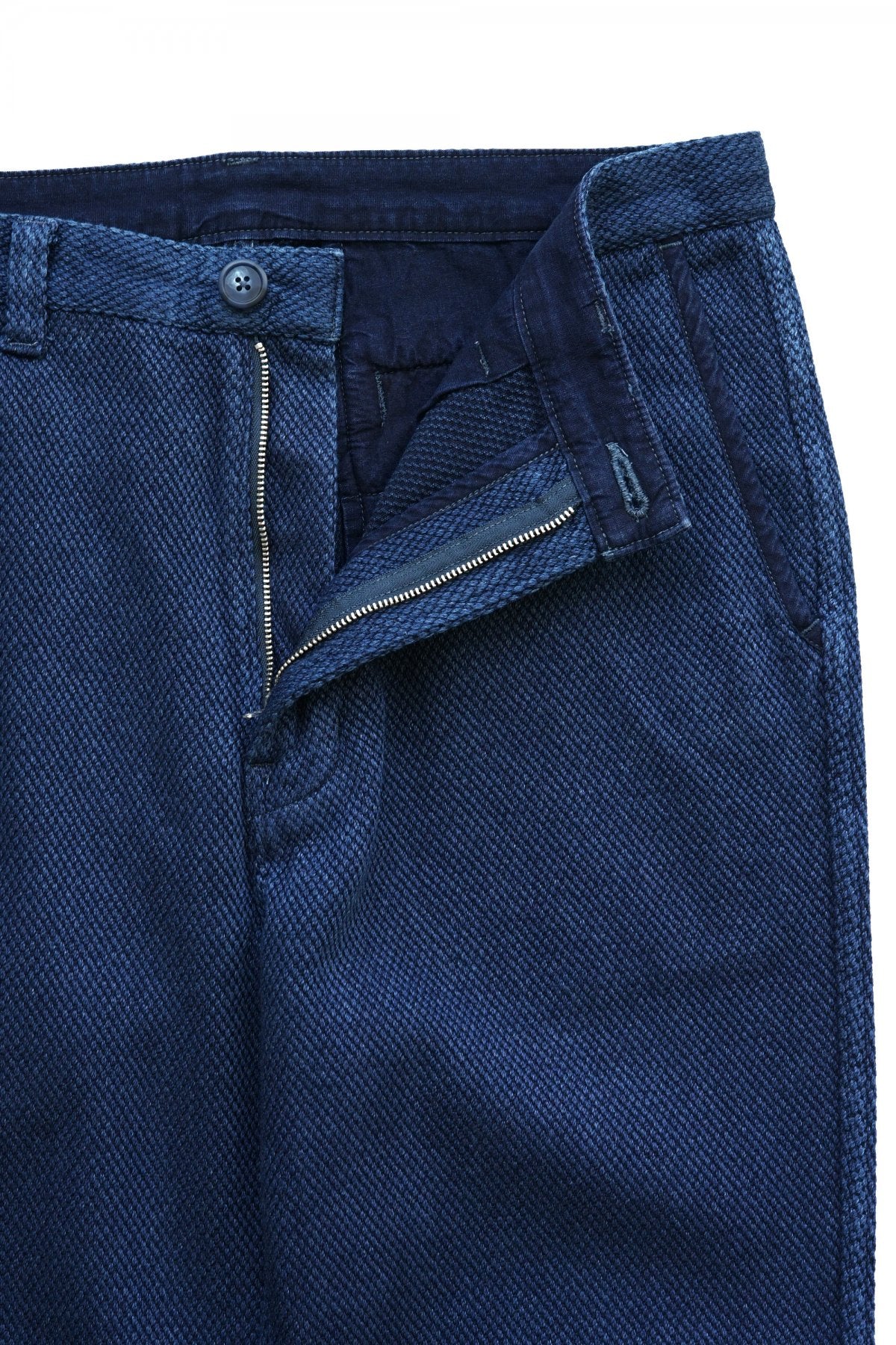 Porter Classic - PC KENDO CROPPED SLIM PANTS - BLUE