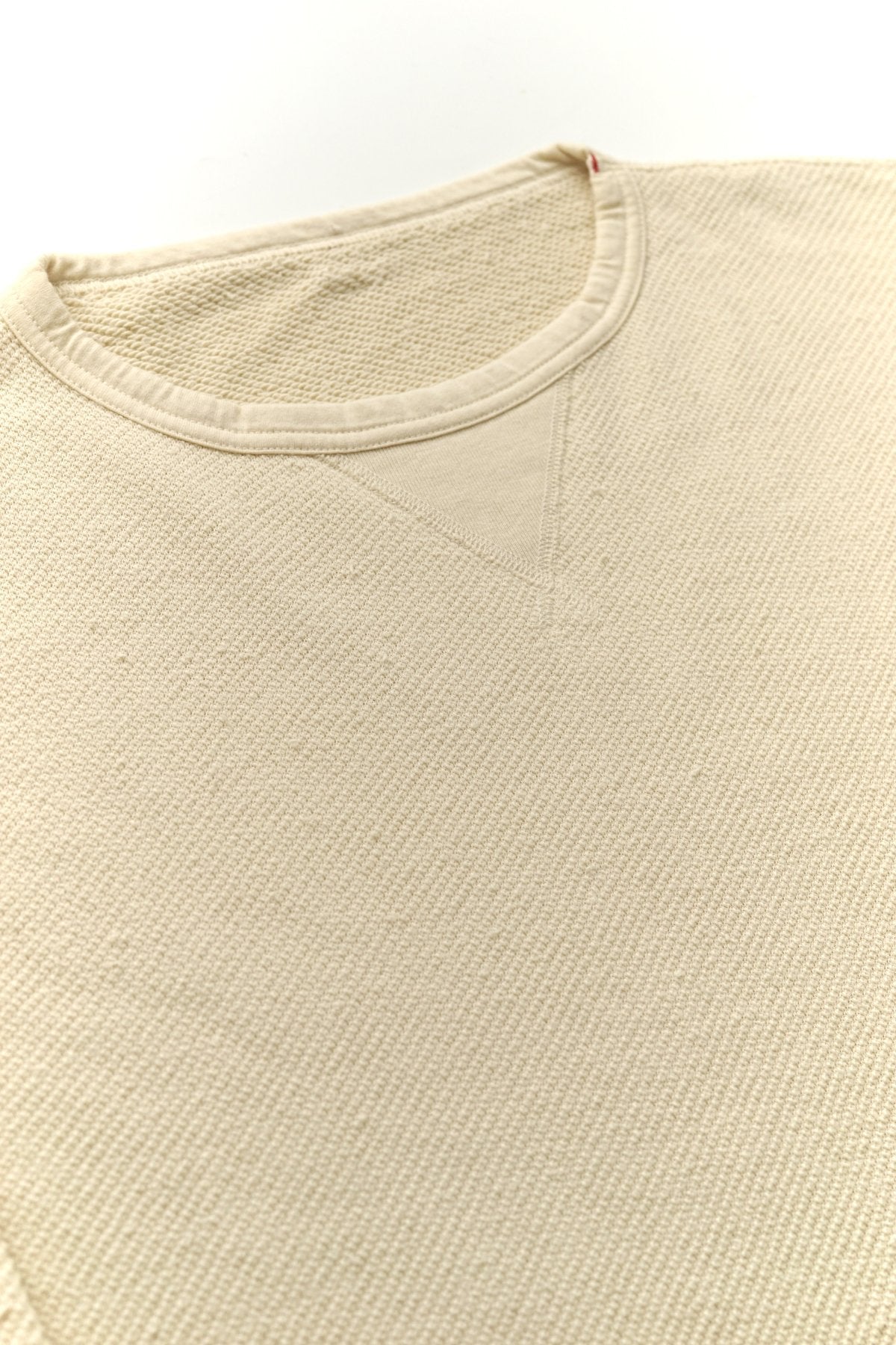 Porter Classic - FRENCH THERMAL CREWNECK - OFF WHITE
