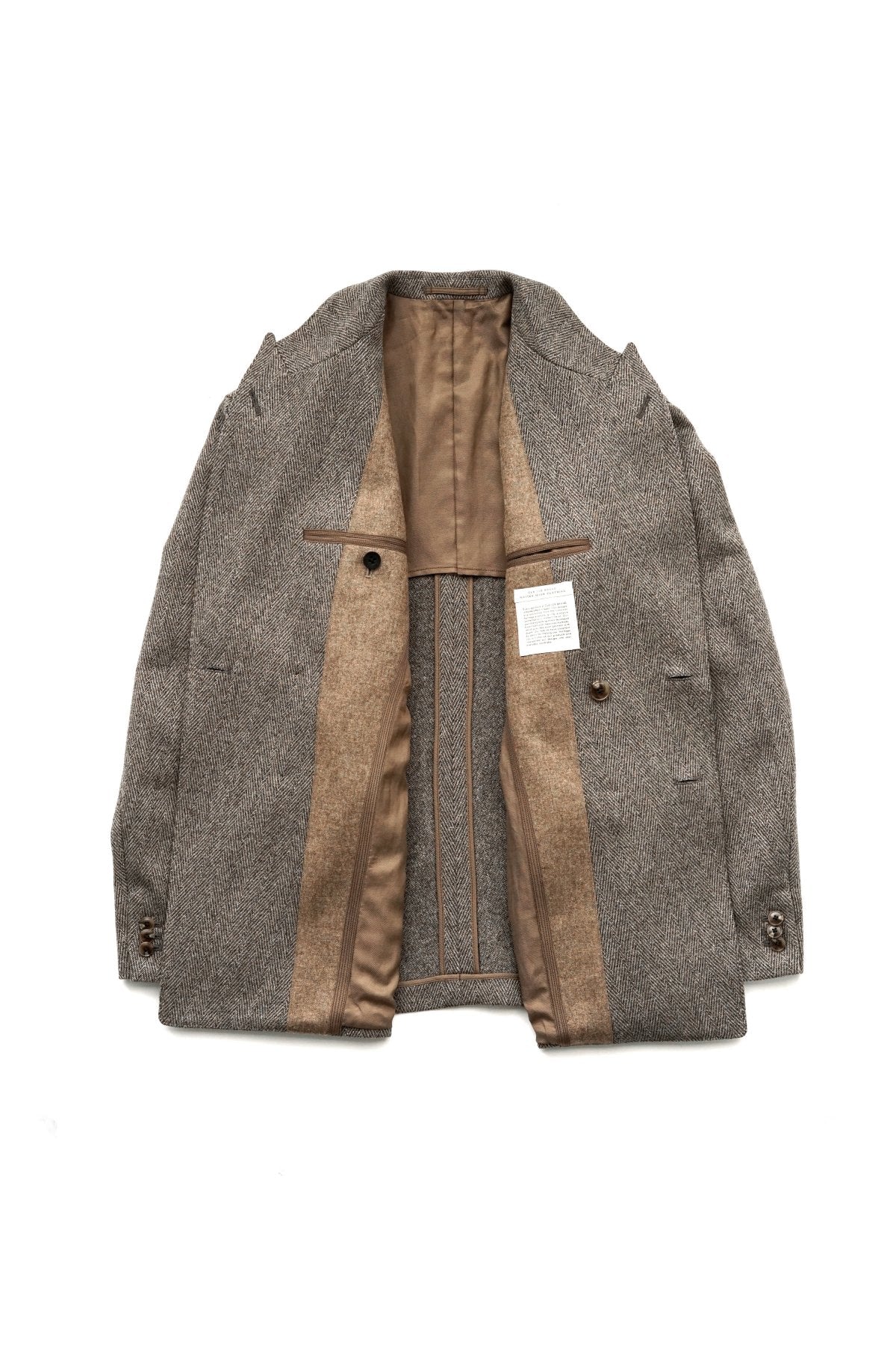 OLD JOE - DOUBLE-BREASTED SWING JACKET - FANCY HERRINGBONE