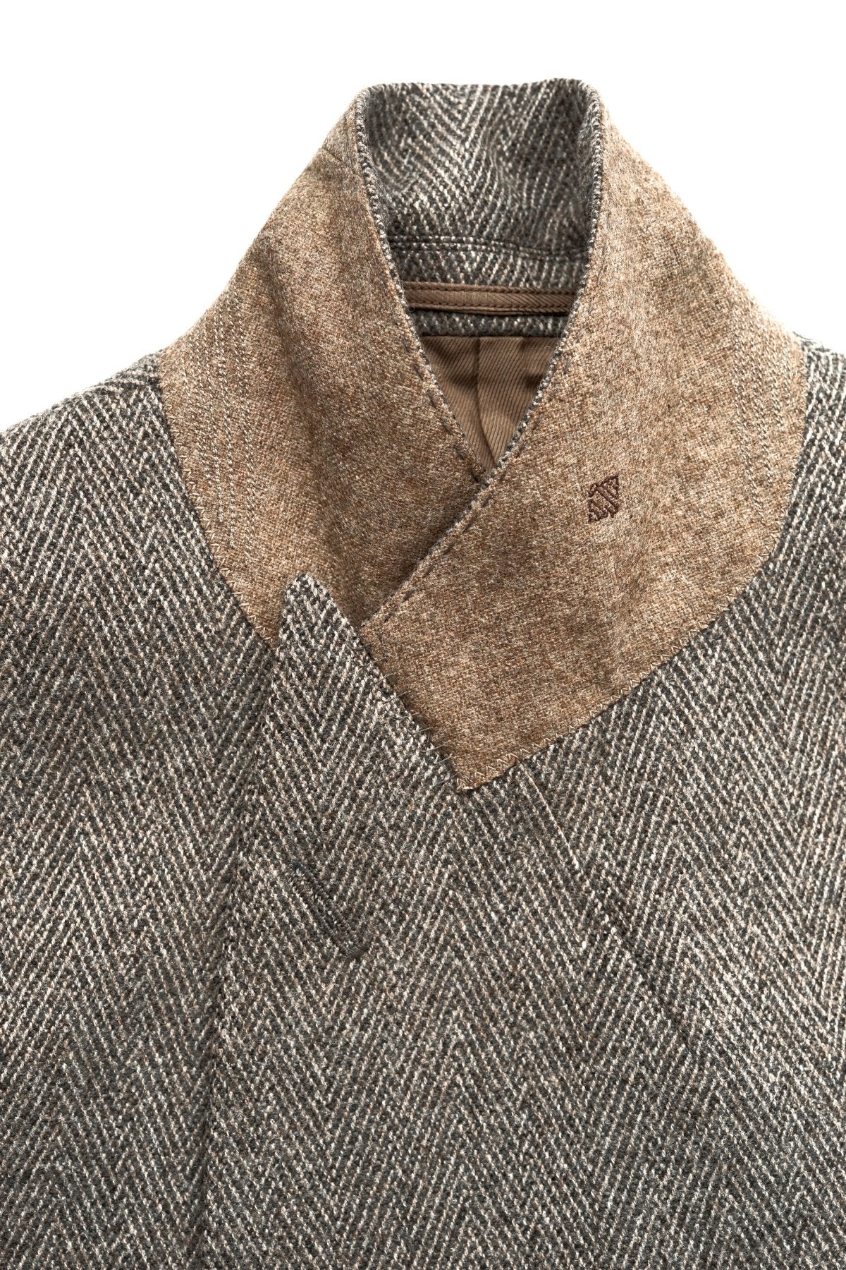 OLD JOE - DOUBLE-BREASTED SWING JACKET - FANCY HERRINGBONE