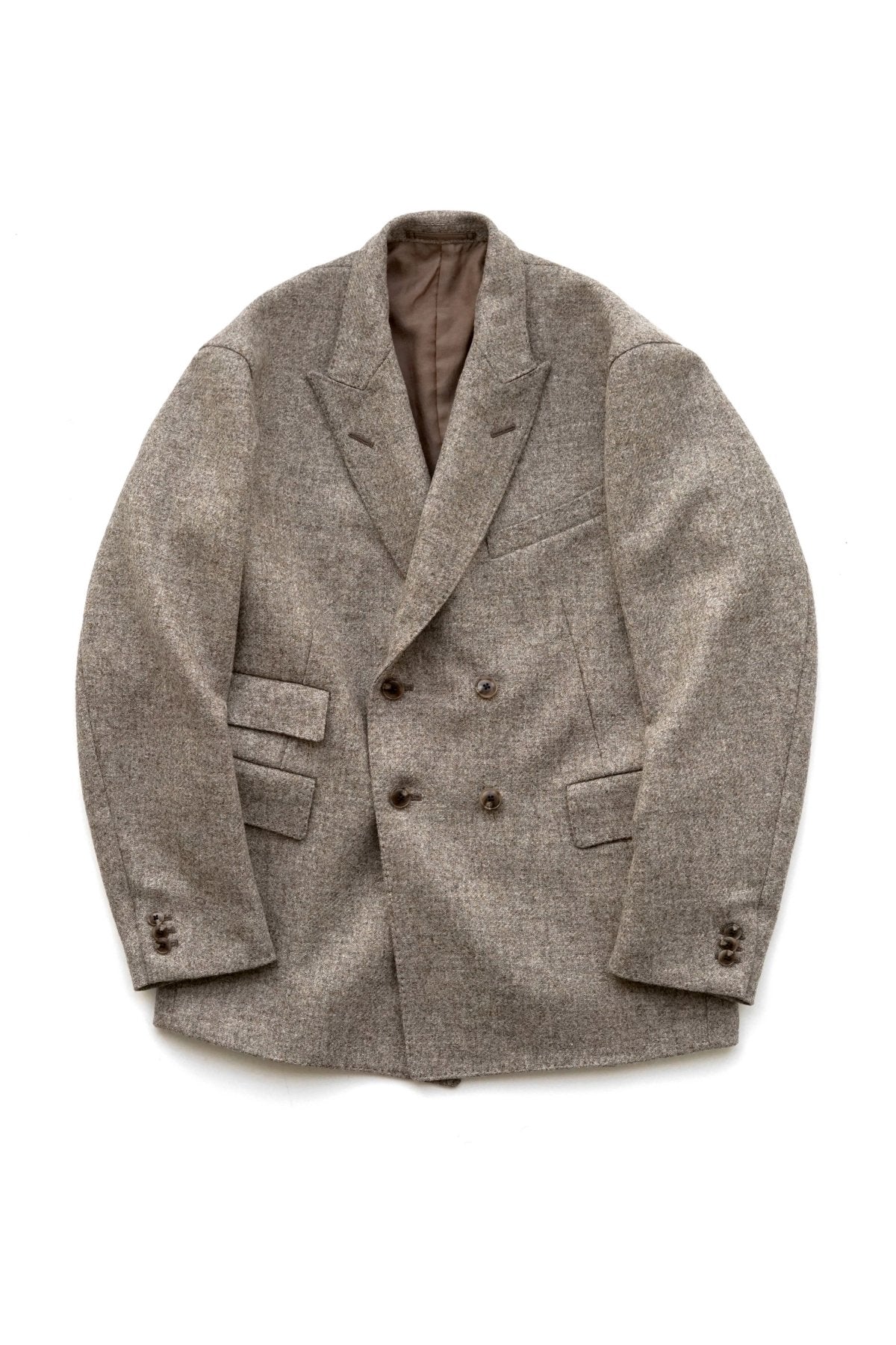 OLD JOE ★★★ - EXCLUSIVE DOUBLE-BREASTED SWING JACKET - FOG