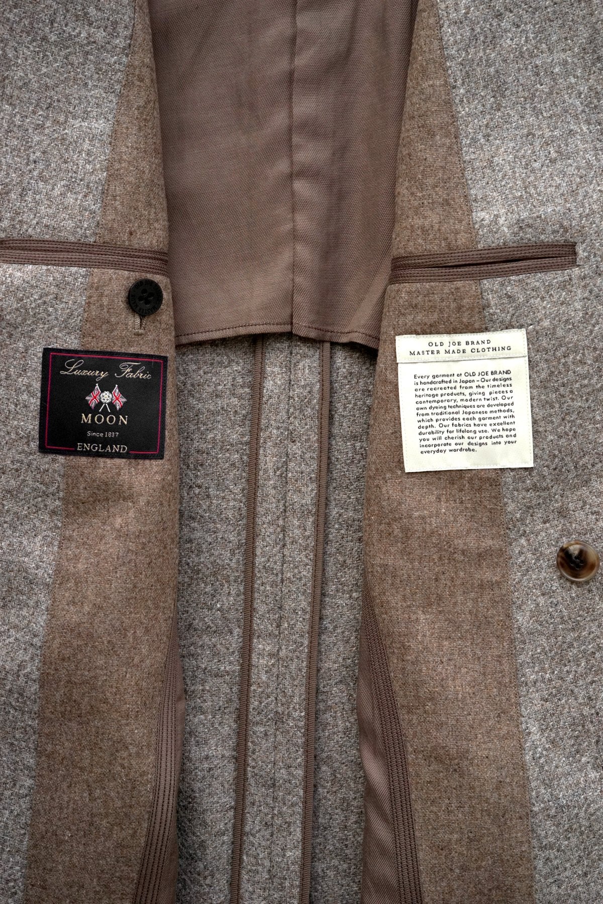 OLD JOE ★★★ - EXCLUSIVE DOUBLE-BREASTED SWING JACKET - FOG