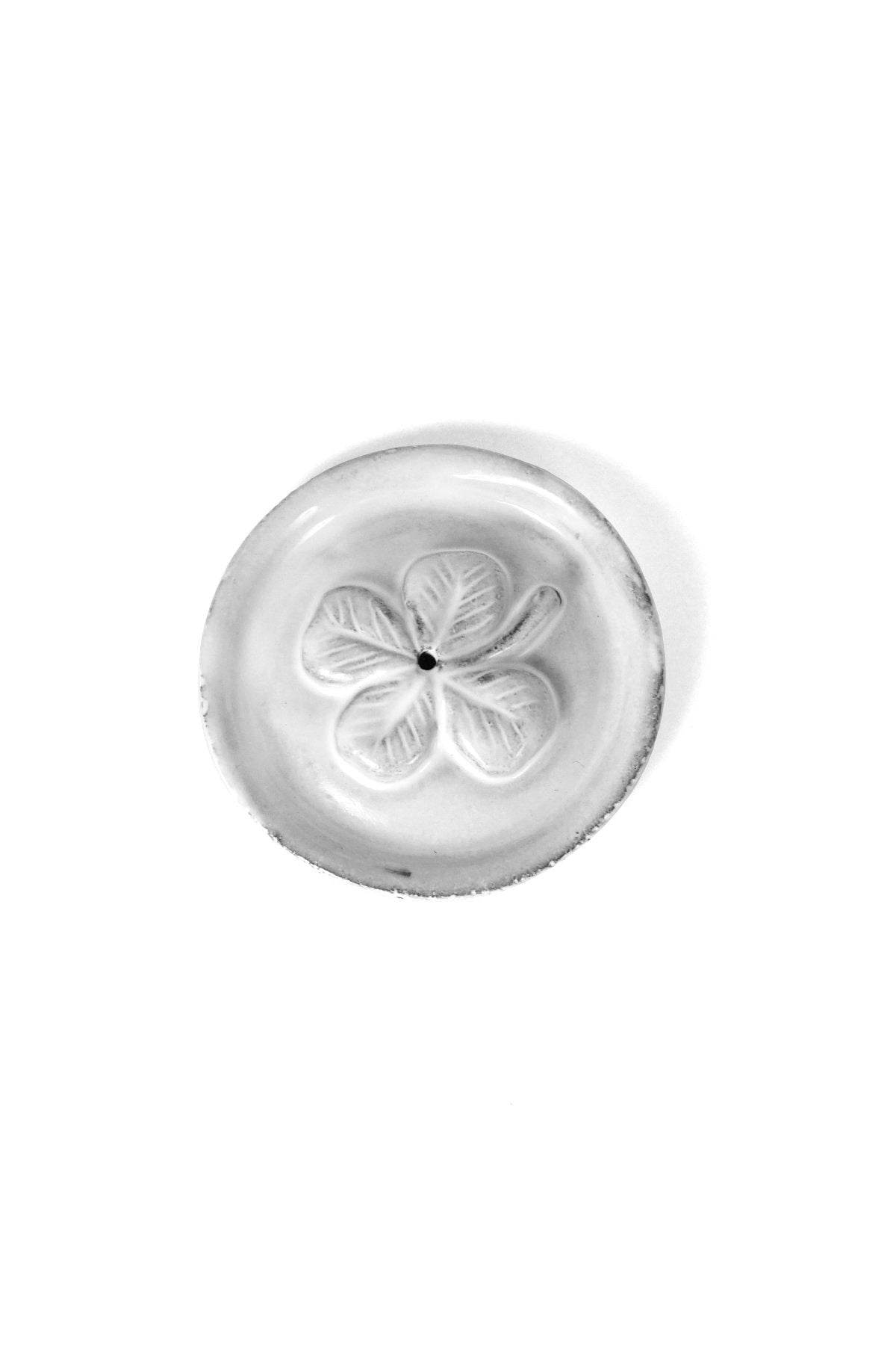 Astier de Villatte - 'CHANCE' INCENSE HOLDER ON SAUCER