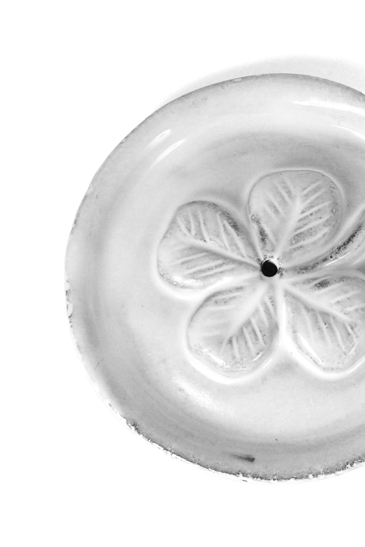 Astier de Villatte - 'CHANCE' INCENSE HOLDER ON SAUCER