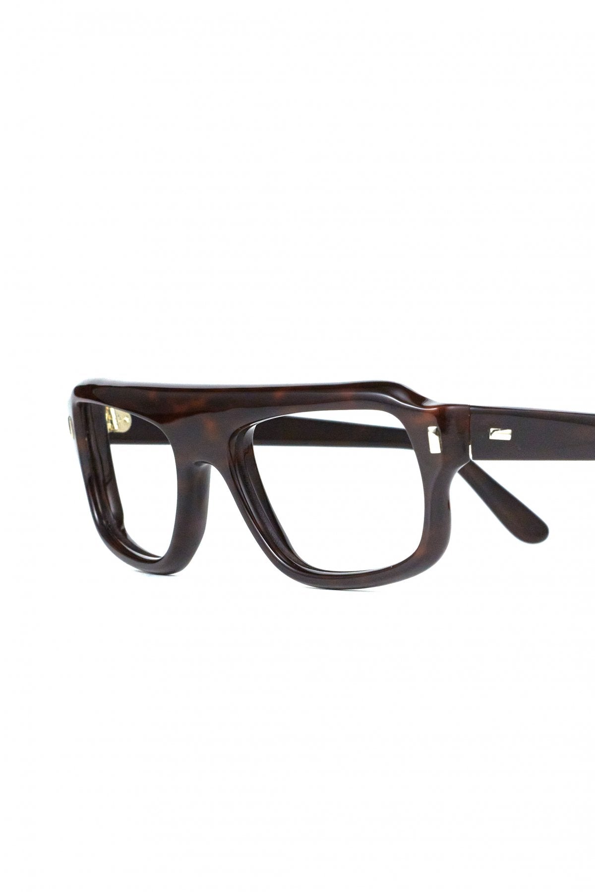 1960s BRITISH VINTAGE EYEWEAR BROWN MARBLE- OPT-612