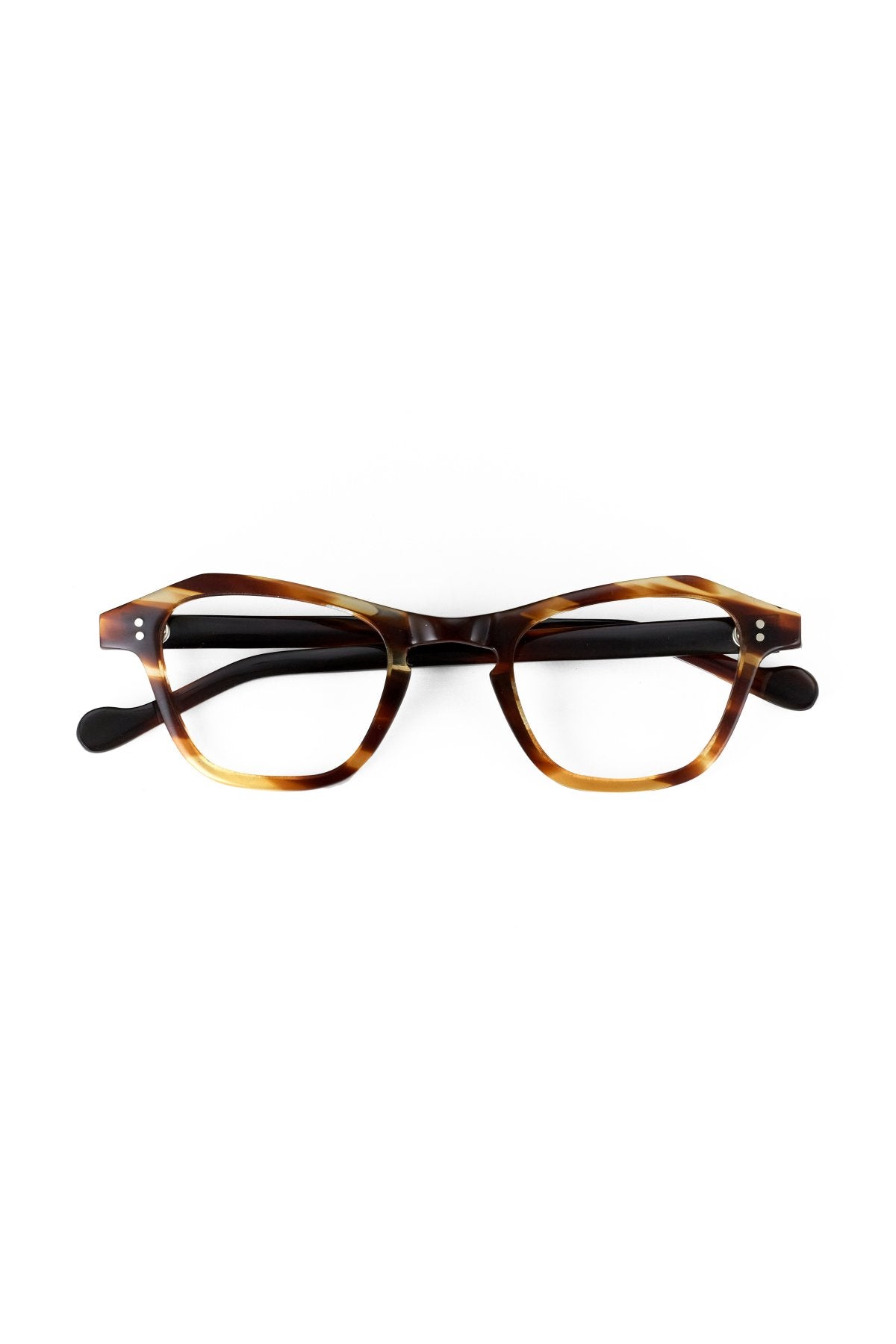 1950s HAND MADE FRANCE VINTAGE EYEGLASS AMBER - OPT-614
