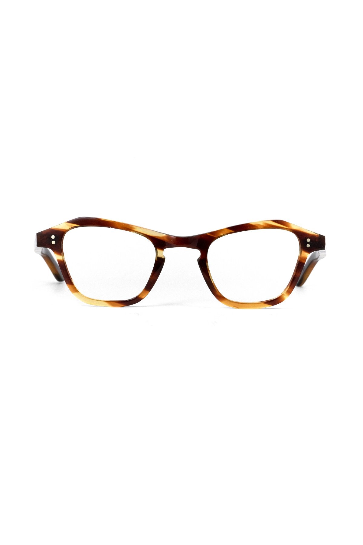 1950s HAND MADE FRANCE VINTAGE EYEGLASS AMBER - OPT-614
