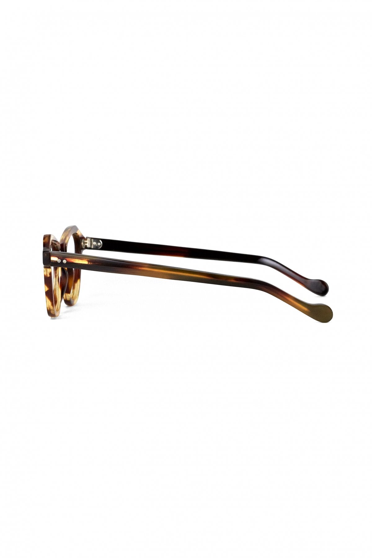 1950s HAND MADE FRANCE VINTAGE EYEGLASS AMBER - OPT-614