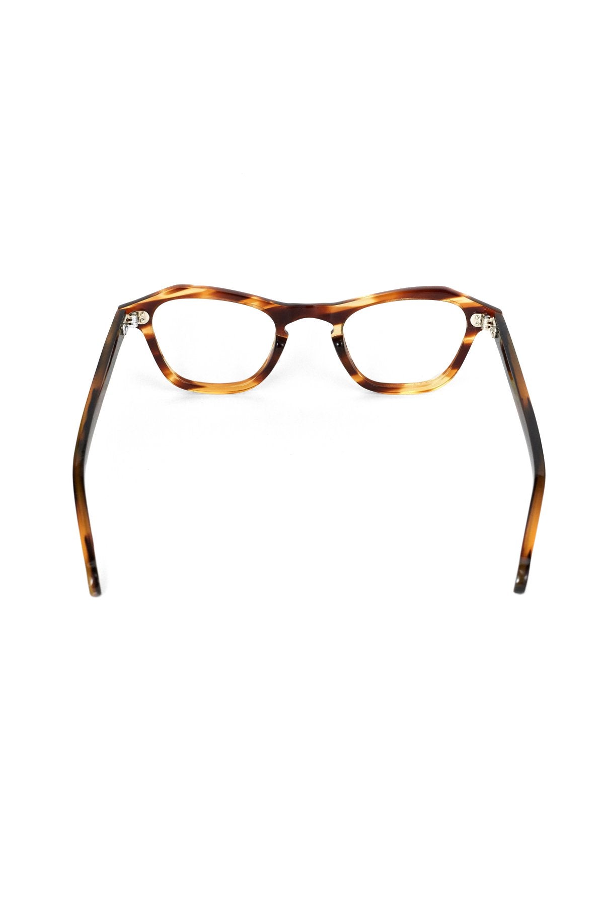 1950s HAND MADE FRANCE VINTAGE EYEGLASS AMBER - OPT-614