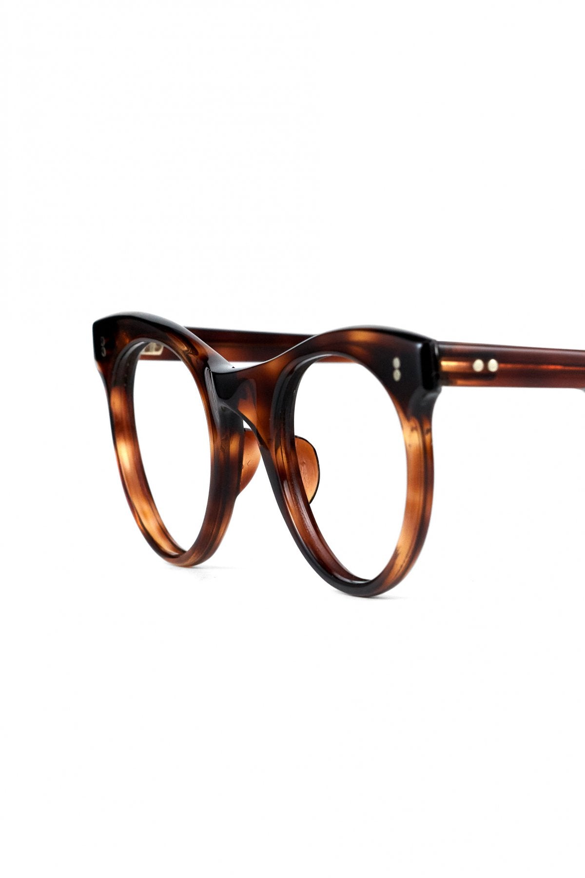 1950s FRANCE VINTAGE EYEGLASS DEMI AMBER - OPT-621