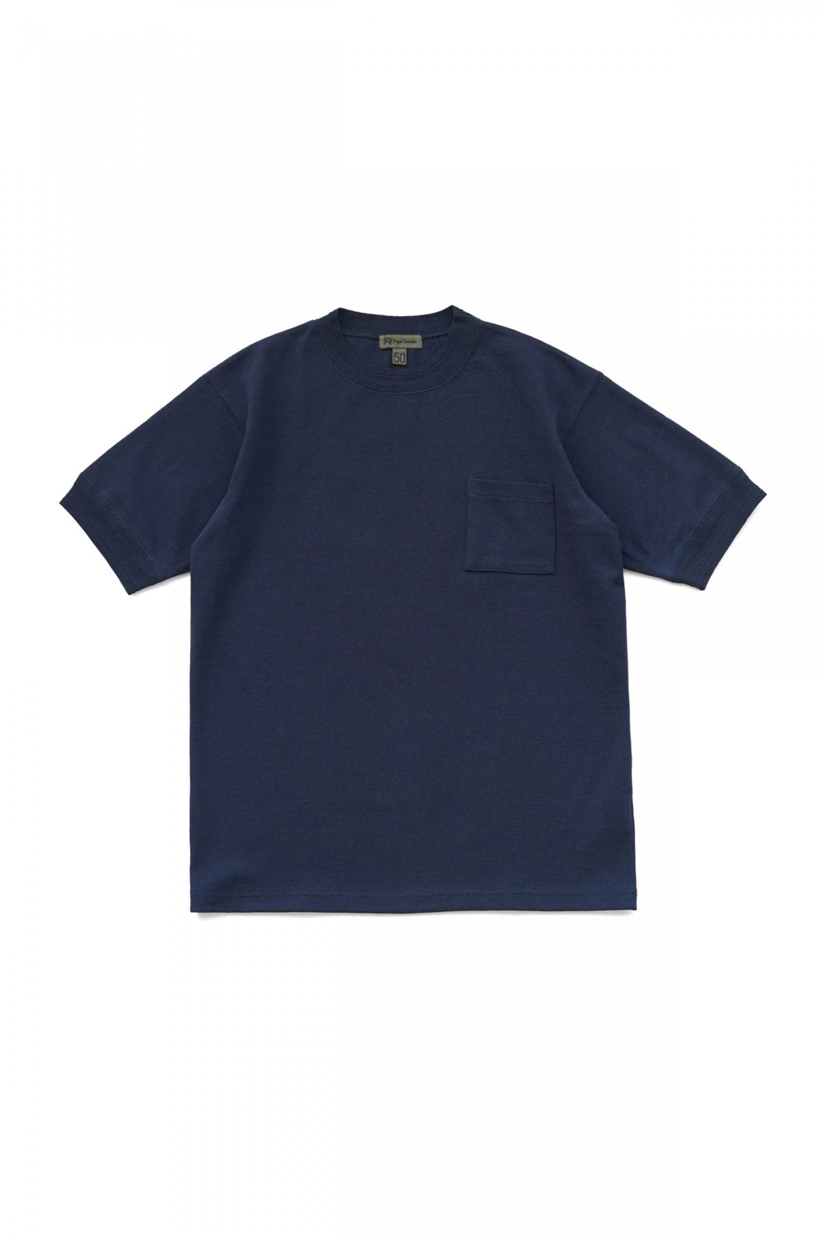 Nigel Cabourn - 40s WORK CREW NECK S/S - NAVY