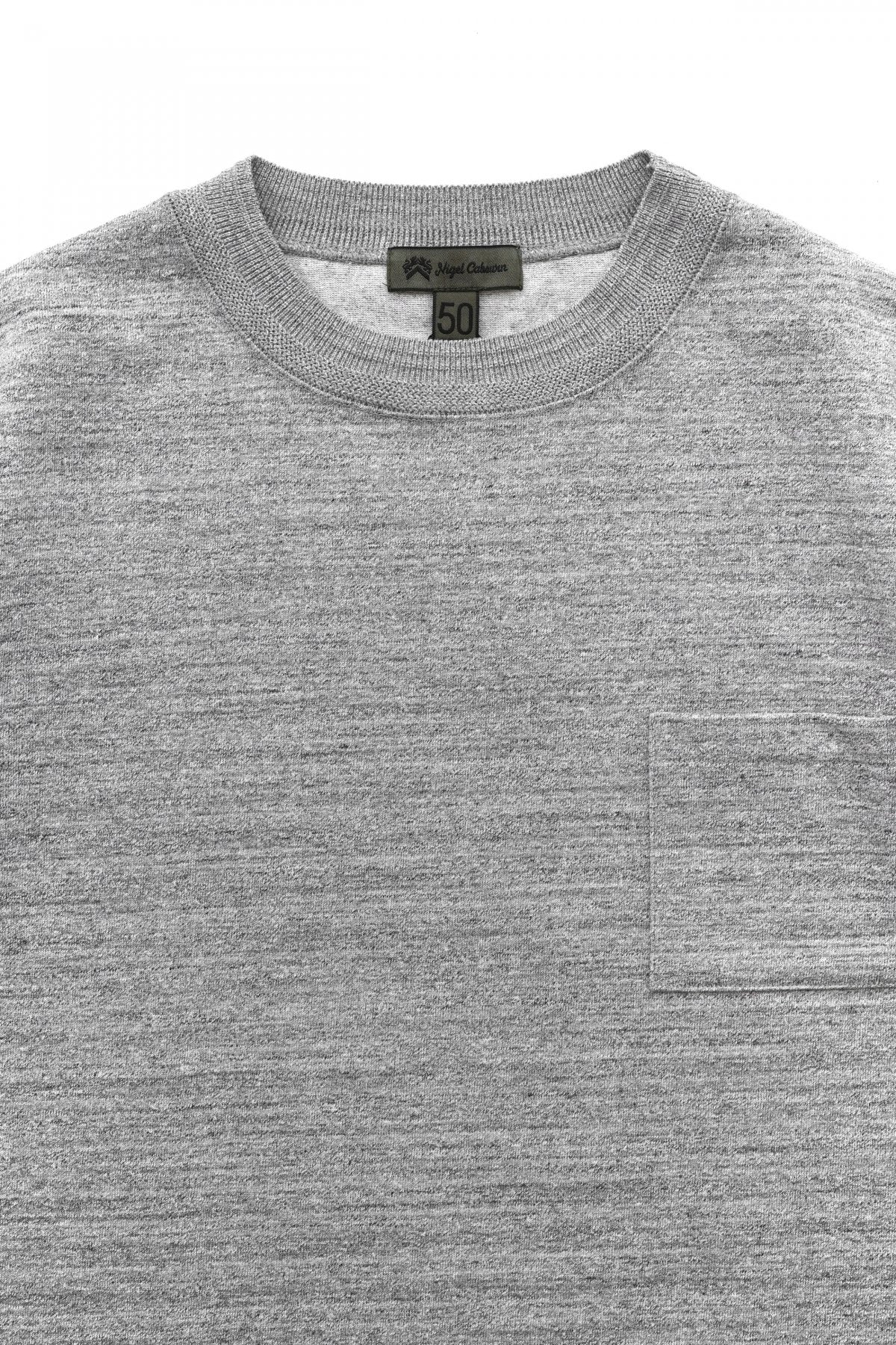 Nigel Cabourn - 40s WORK CREW NECK S/S - GREY