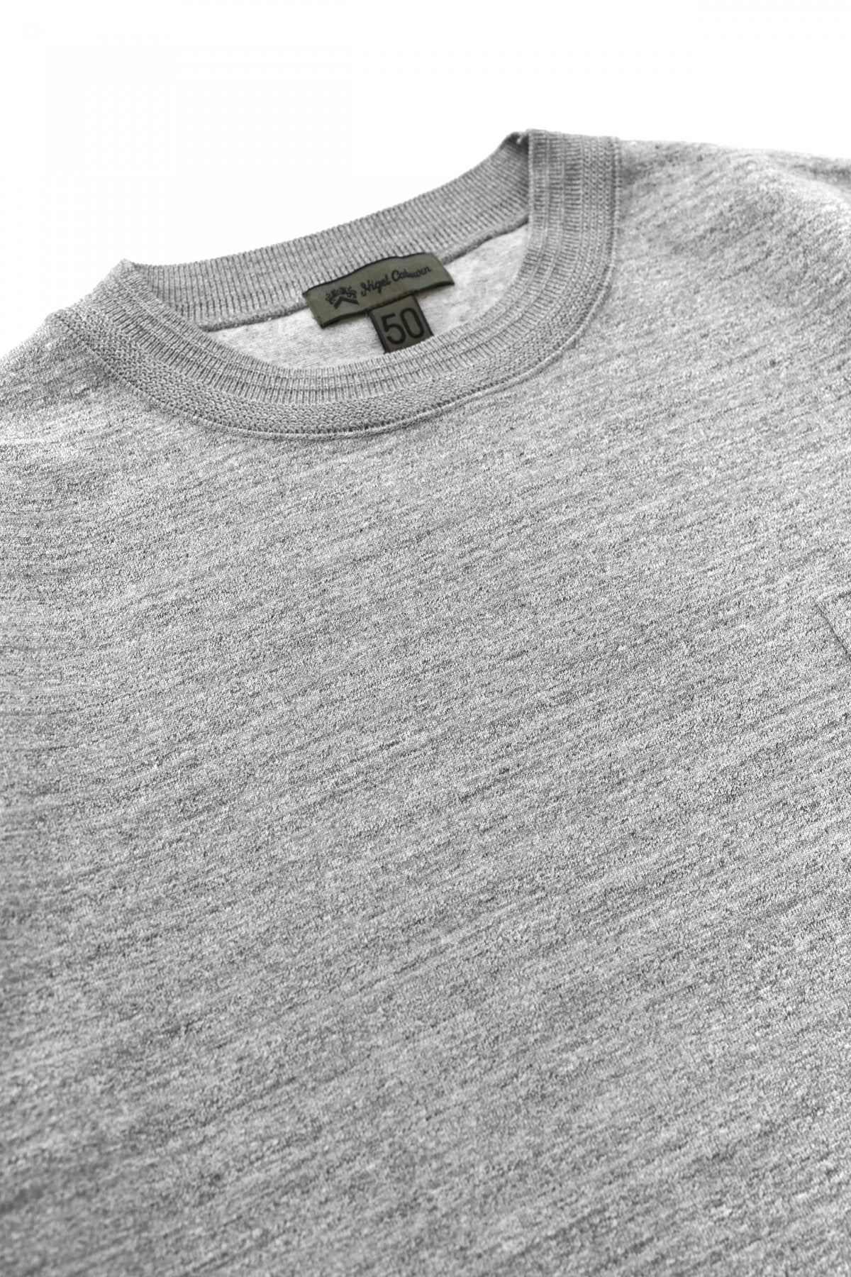 Nigel Cabourn - 40s WORK CREW NECK S/S - GREY