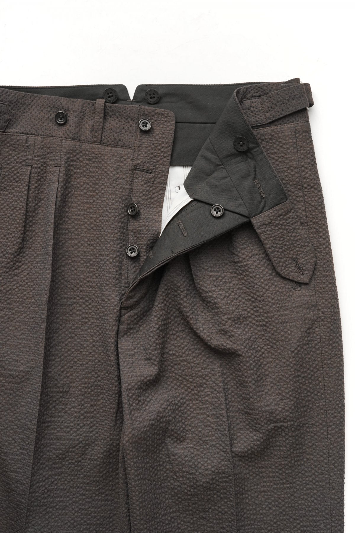OLD JOE - DOUBLE-PLEATED SMARTY TROUSER - ESPRESSO