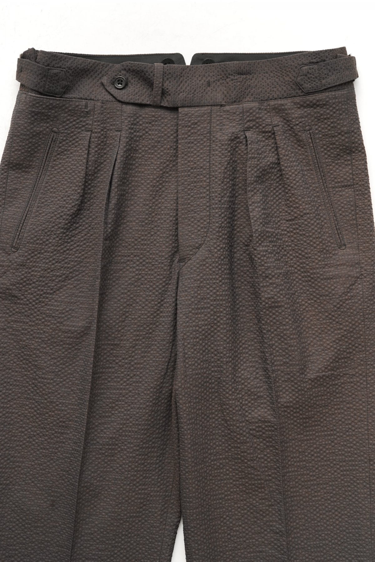 OLD JOE - DOUBLE-PLEATED SMARTY TROUSER - ESPRESSO