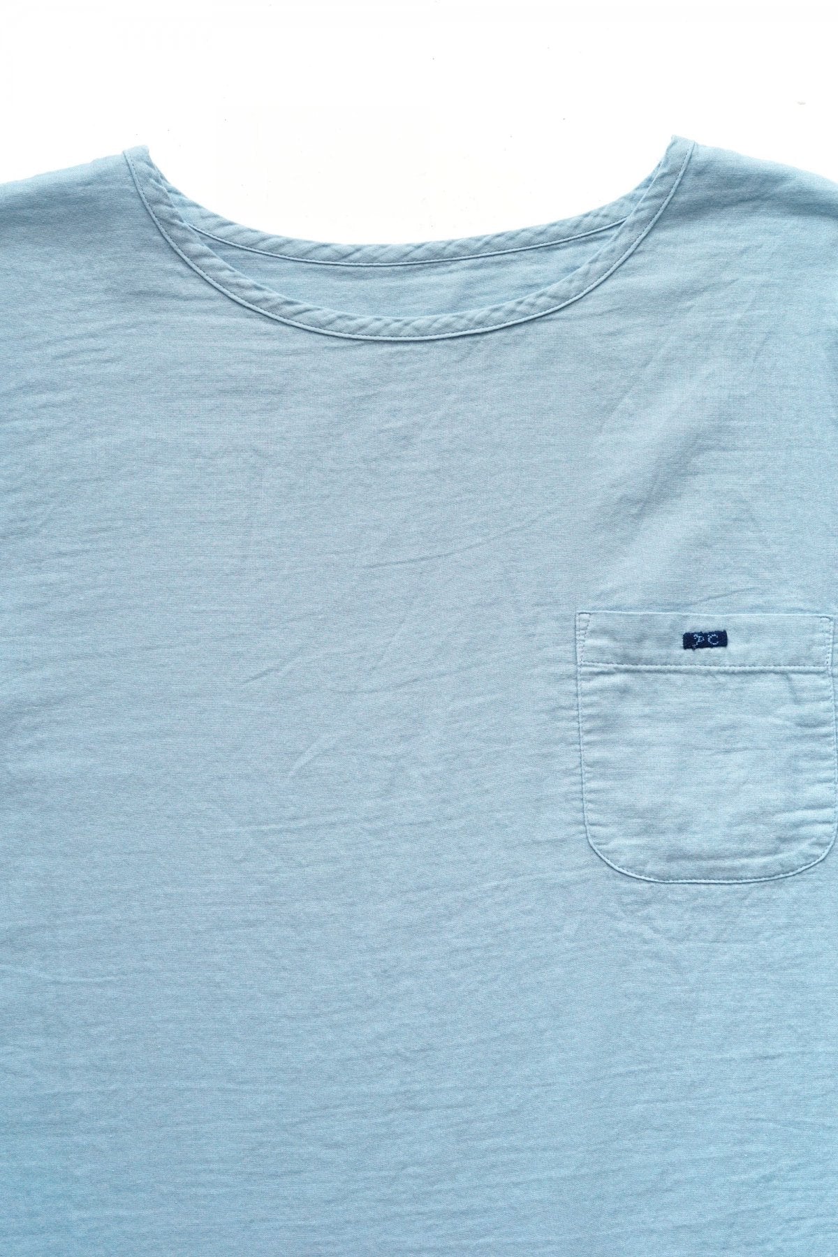 Porter Classic - GAUZE T-SHIRT - BLUE