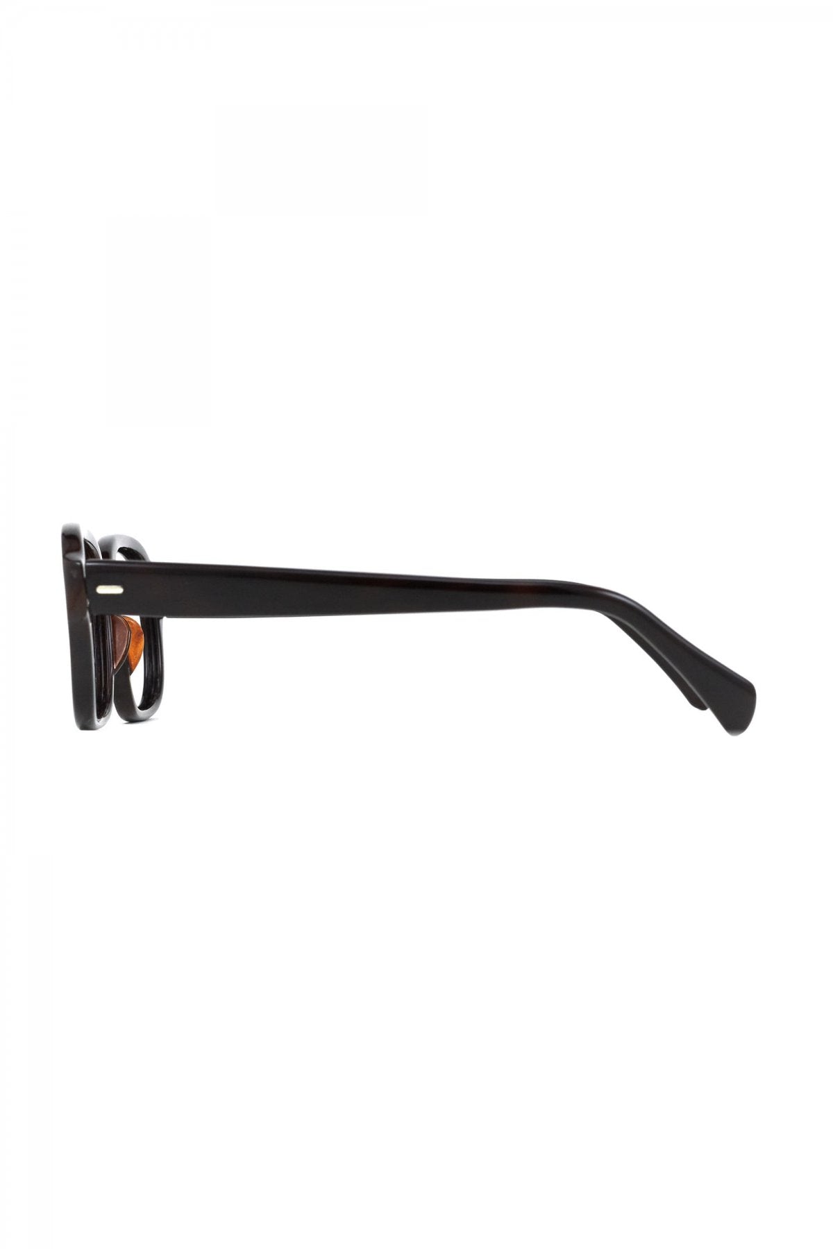 1960s BRITISH VINTAGE EYEWEAR BROWN MARBLE- OPT-651