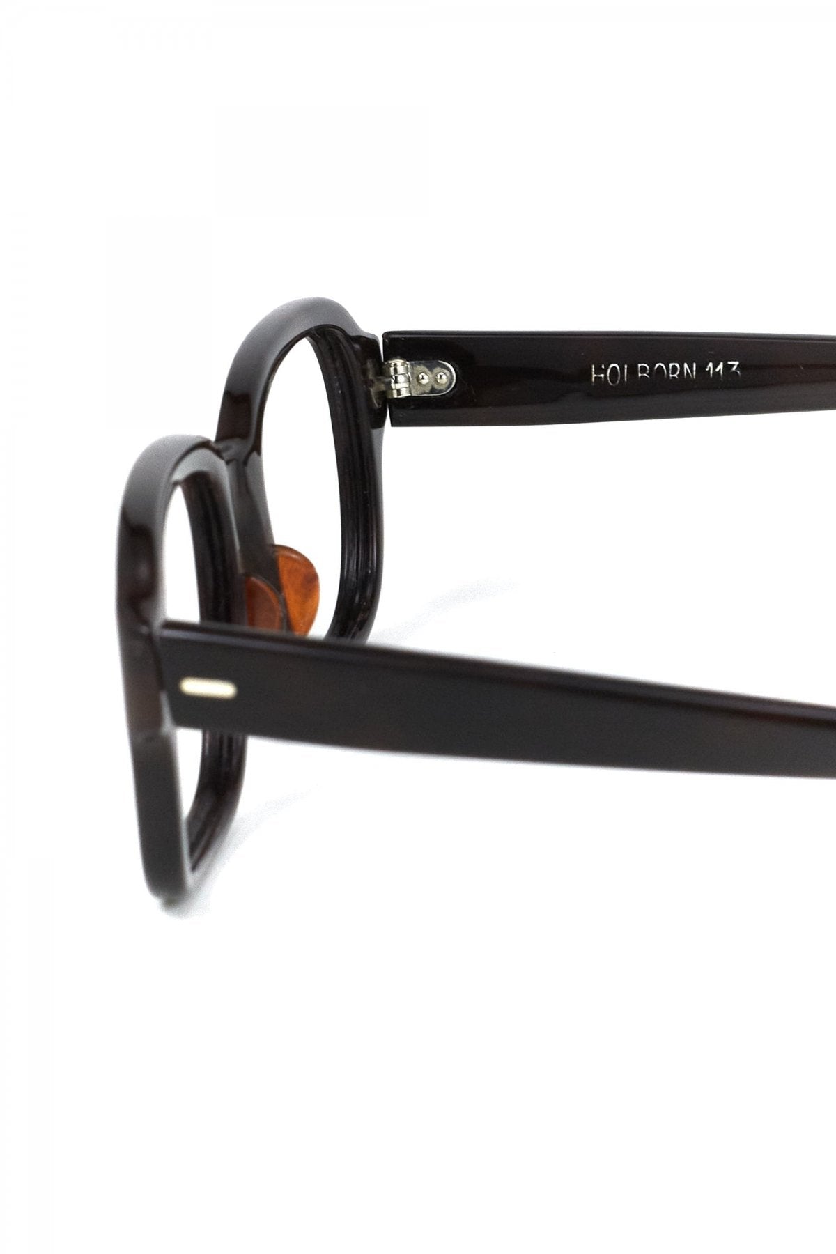 1960s BRITISH VINTAGE EYEWEAR BROWN MARBLE- OPT-651