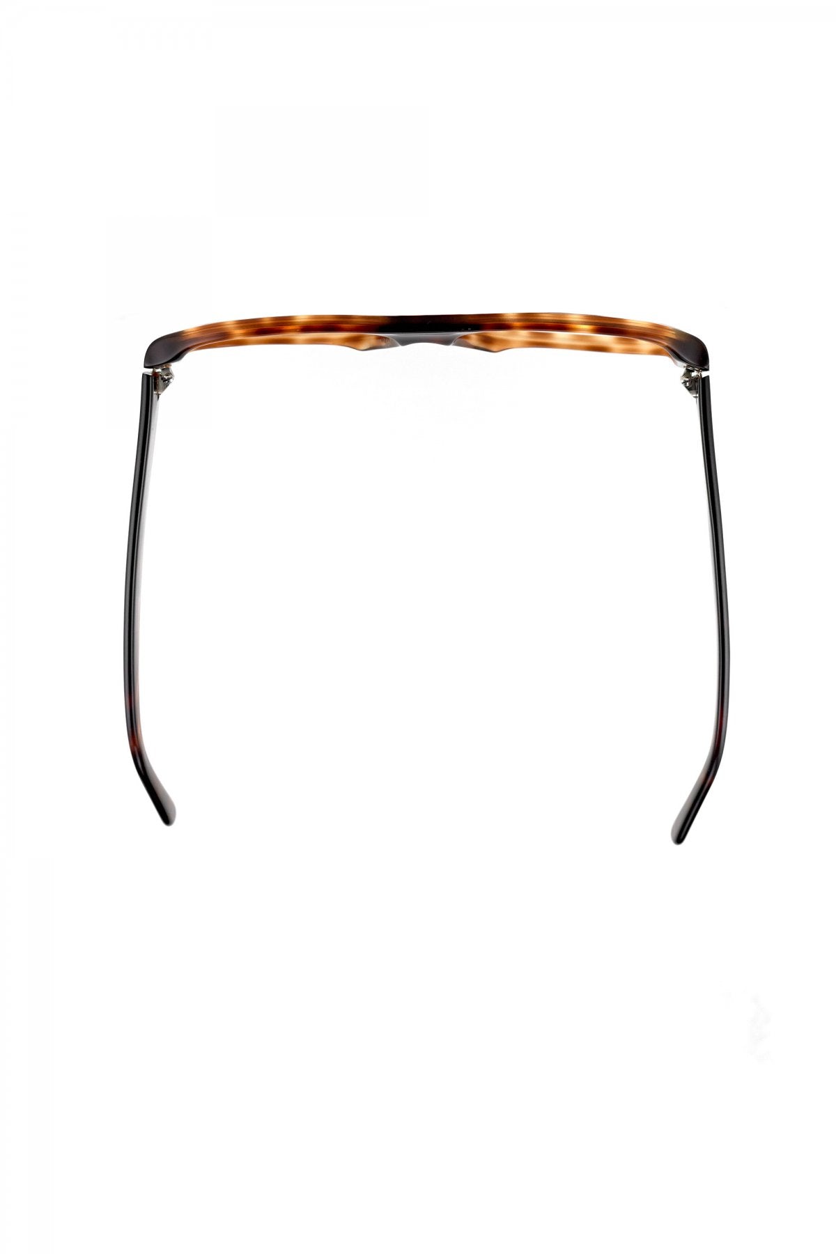 1980s FRANCE VINTAGE AVIATOR EYEGLASS AMBER - OPT-718